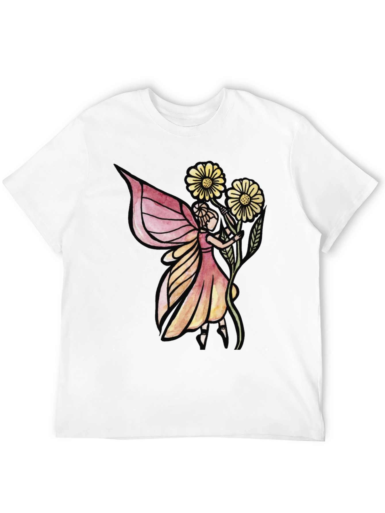 Fairy Graphic Black T-Shirt