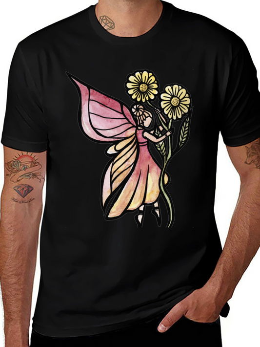 Fairy Graphic Black T-Shirt