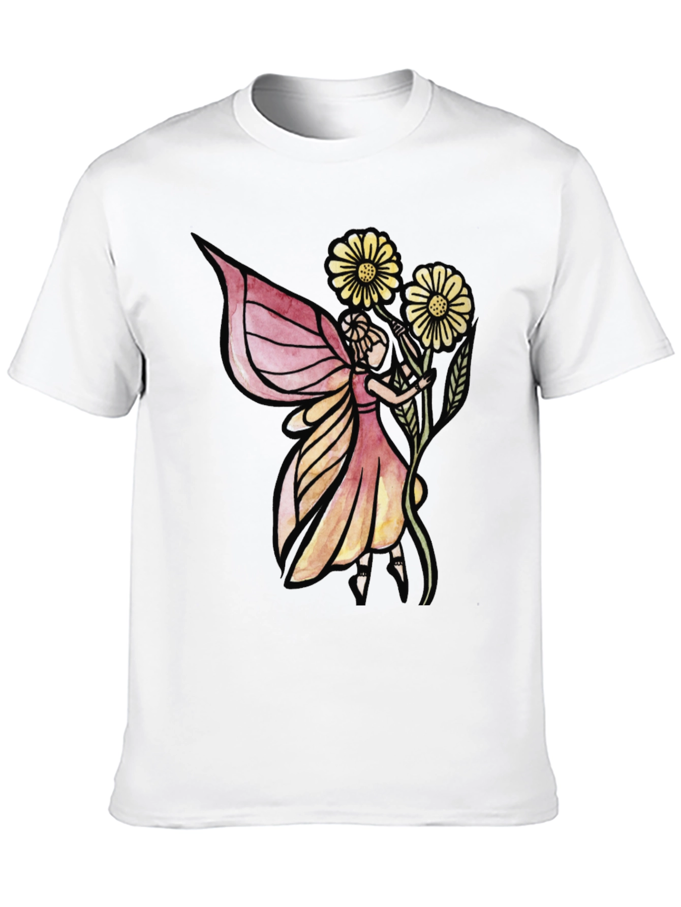 Fairy Graphic Black T-Shirt