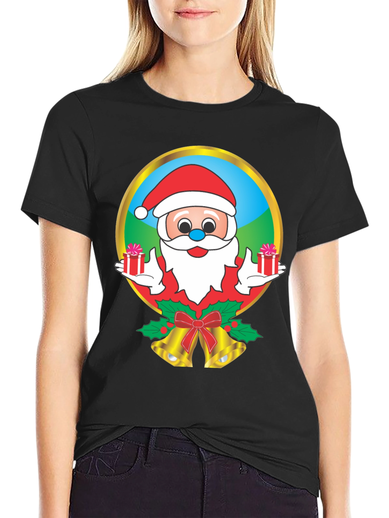 Festive Santa Graphic Tee
