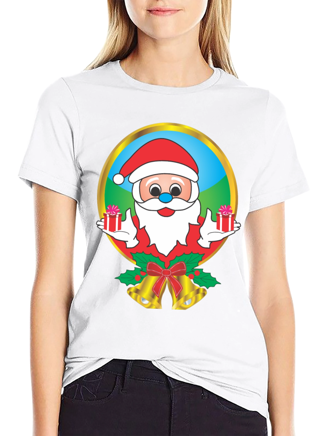 Festive Santa Graphic Tee