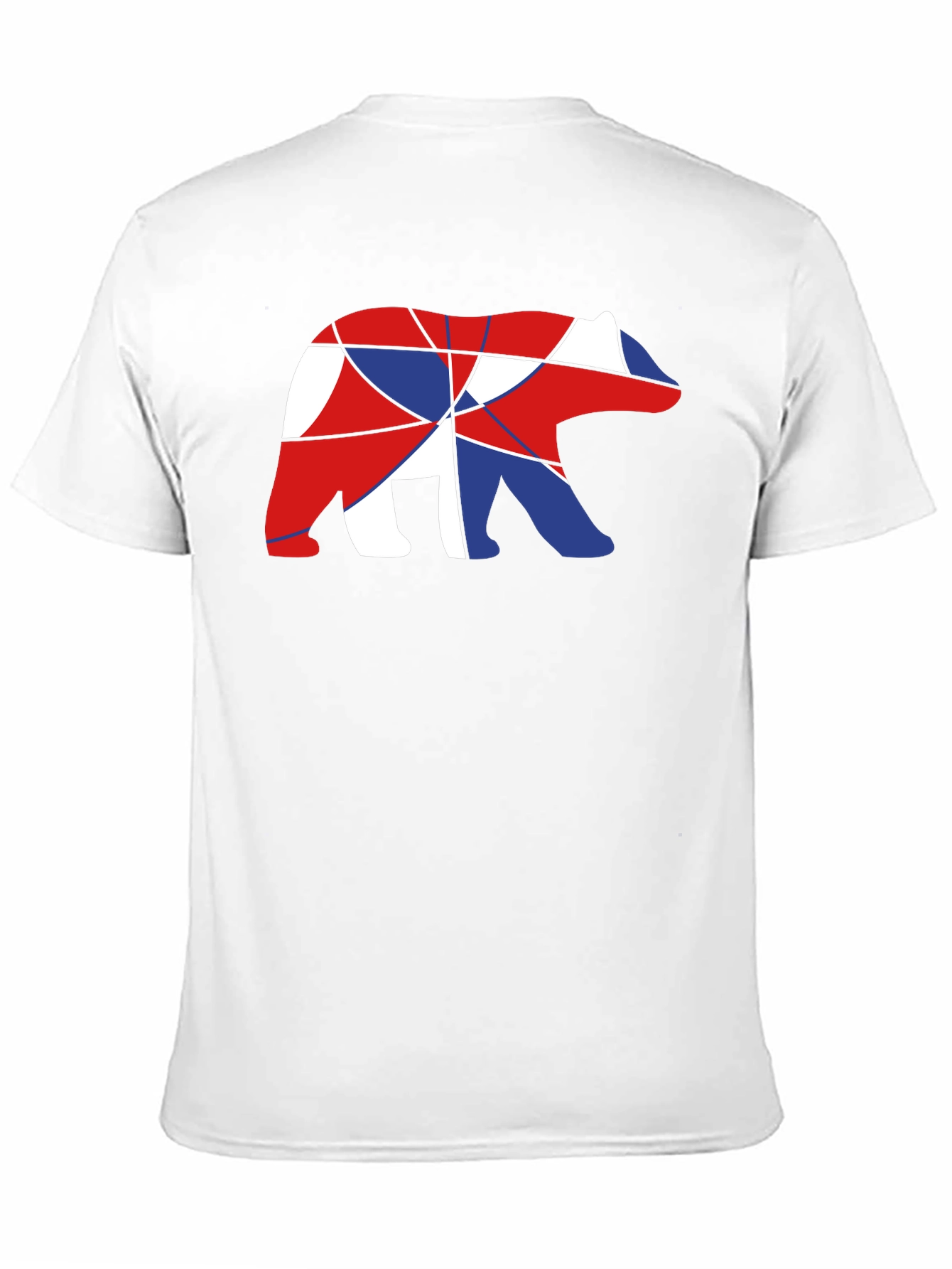 Abstract Bear Graphic T-Shirt - Black