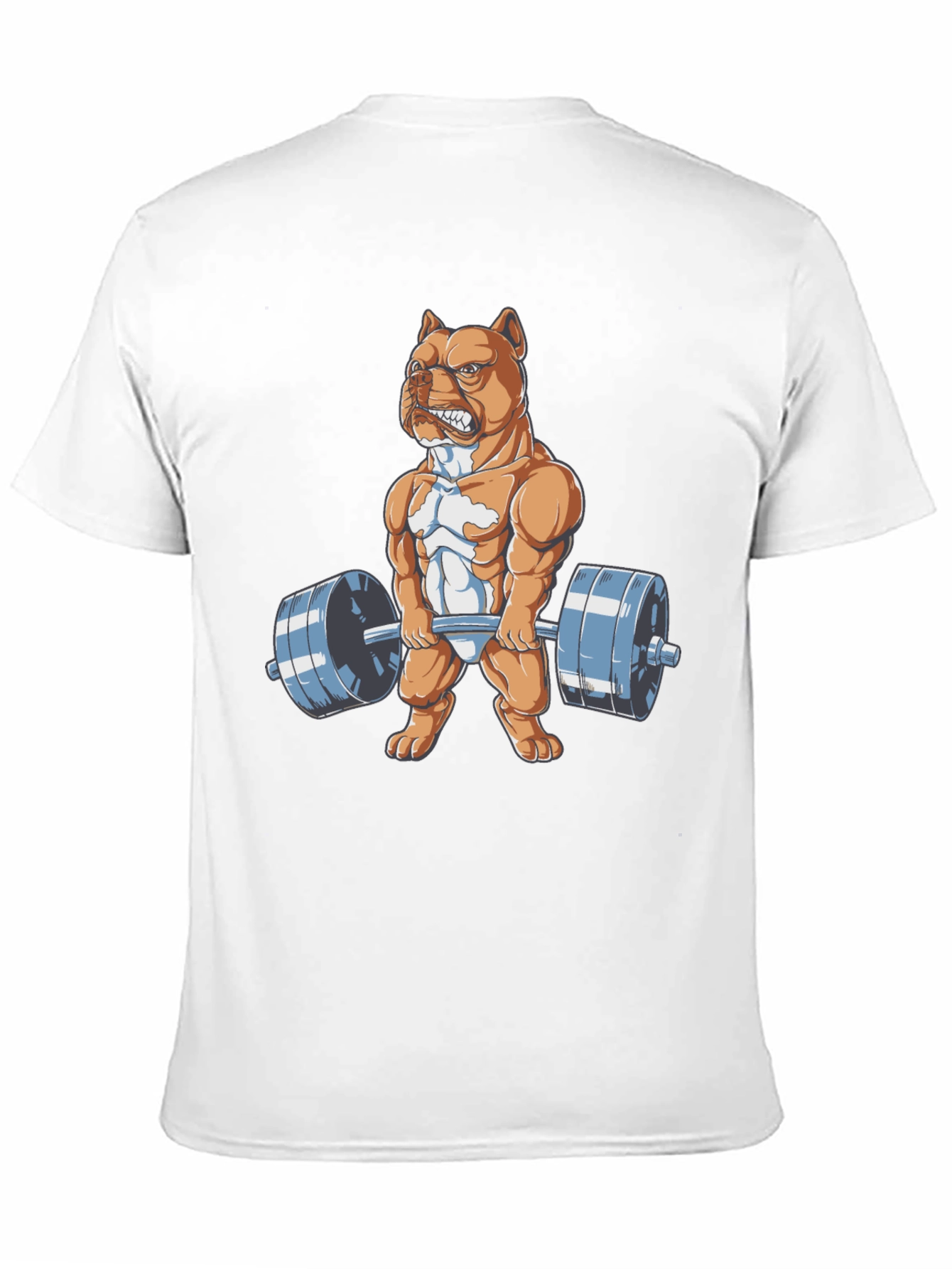 Dog Lifting Weights Graphic Tee