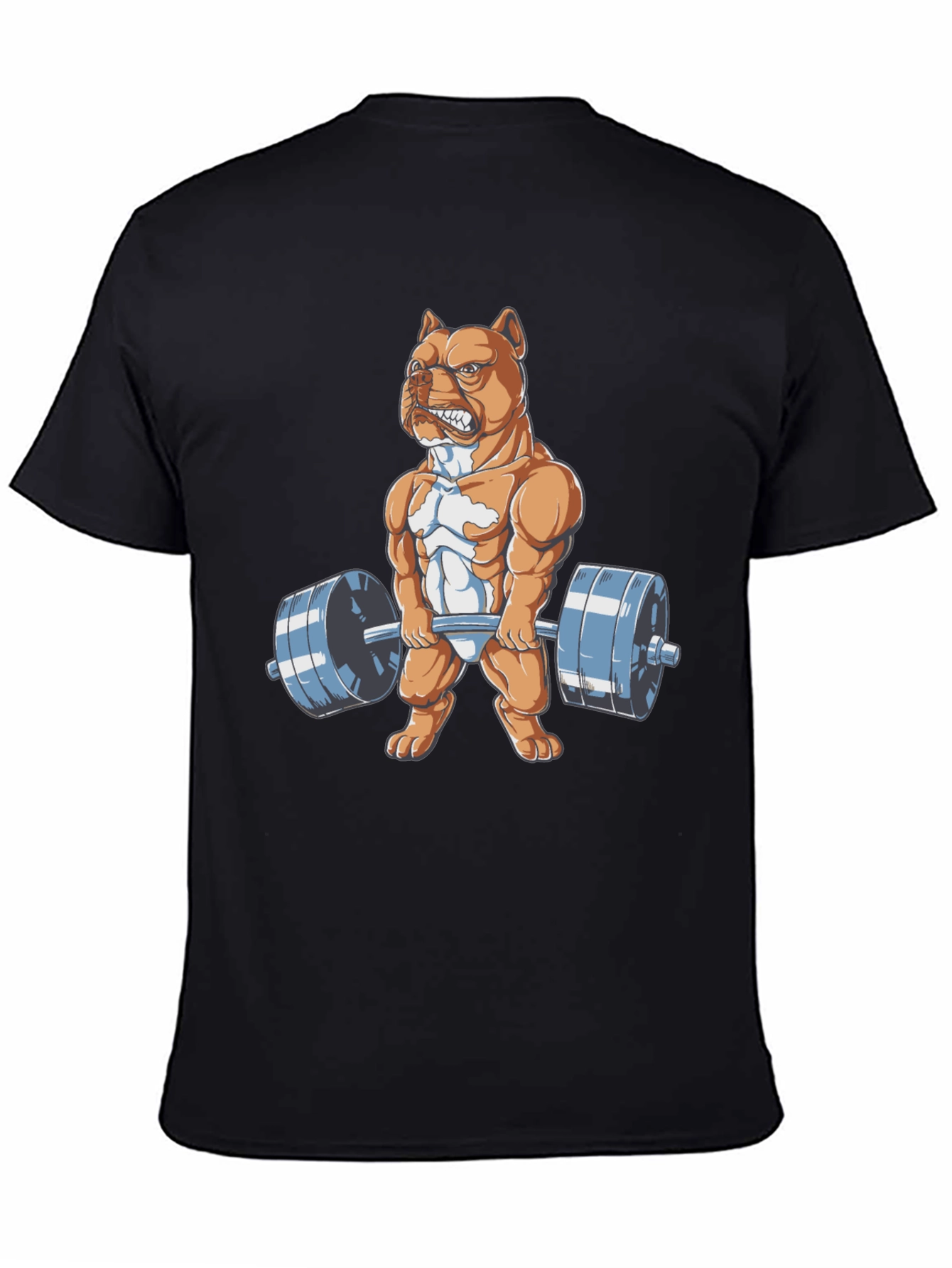 Dog Lifting Weights Graphic Tee