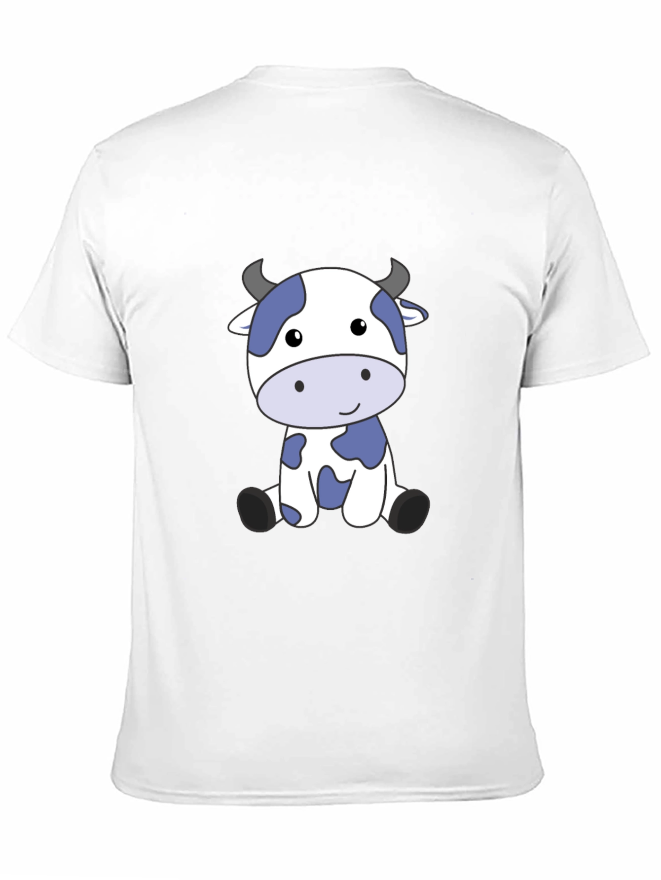 Cute Cow Graphic Tee - Soft Black T-Shirt