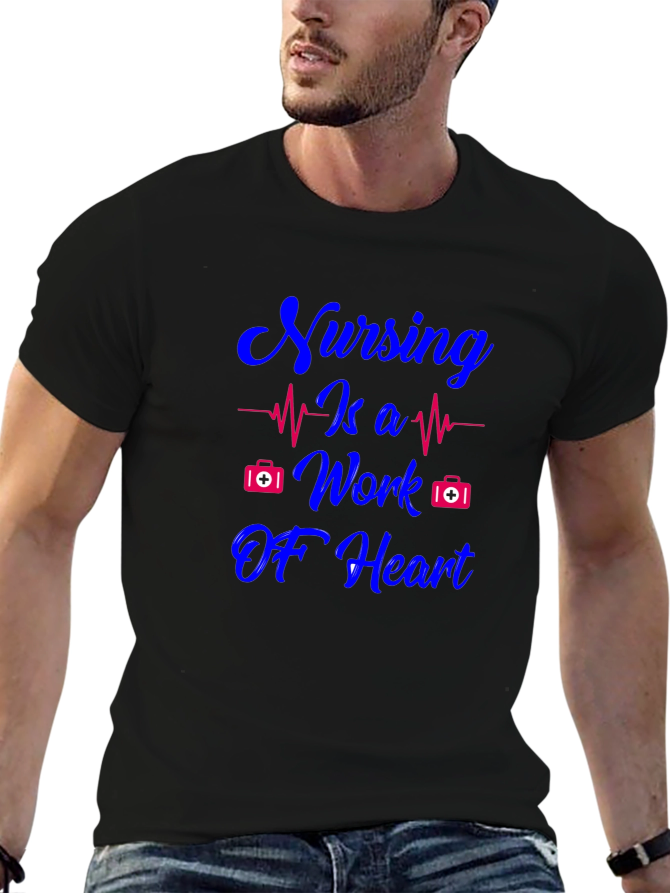 Nursing Is A Work Of Heart T-Shirt