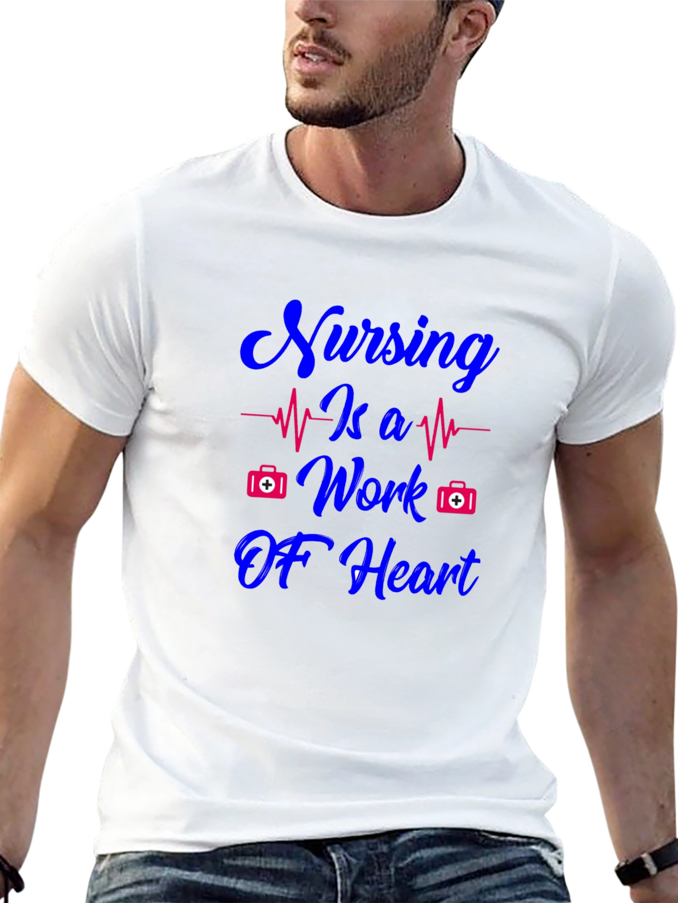 Nursing Is A Work Of Heart T-Shirt