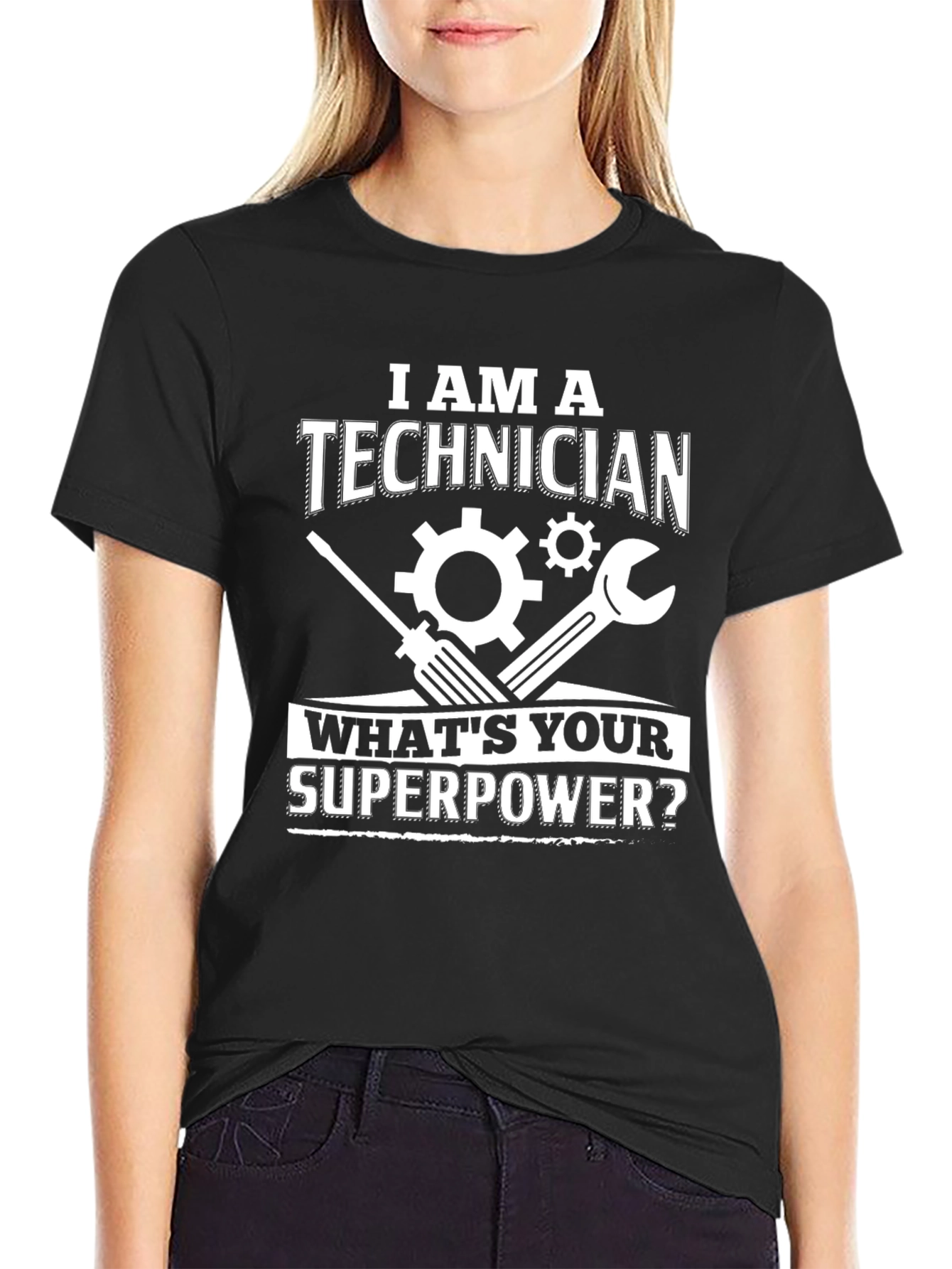 I am A Technician T-Shirt Superpower Job Tee