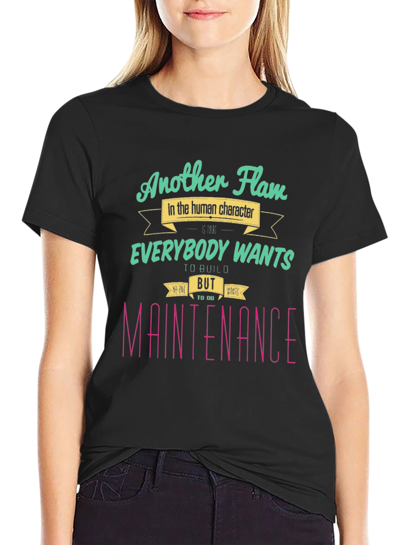 Another Flaw T-Shirt: Human Character Graphic Tee