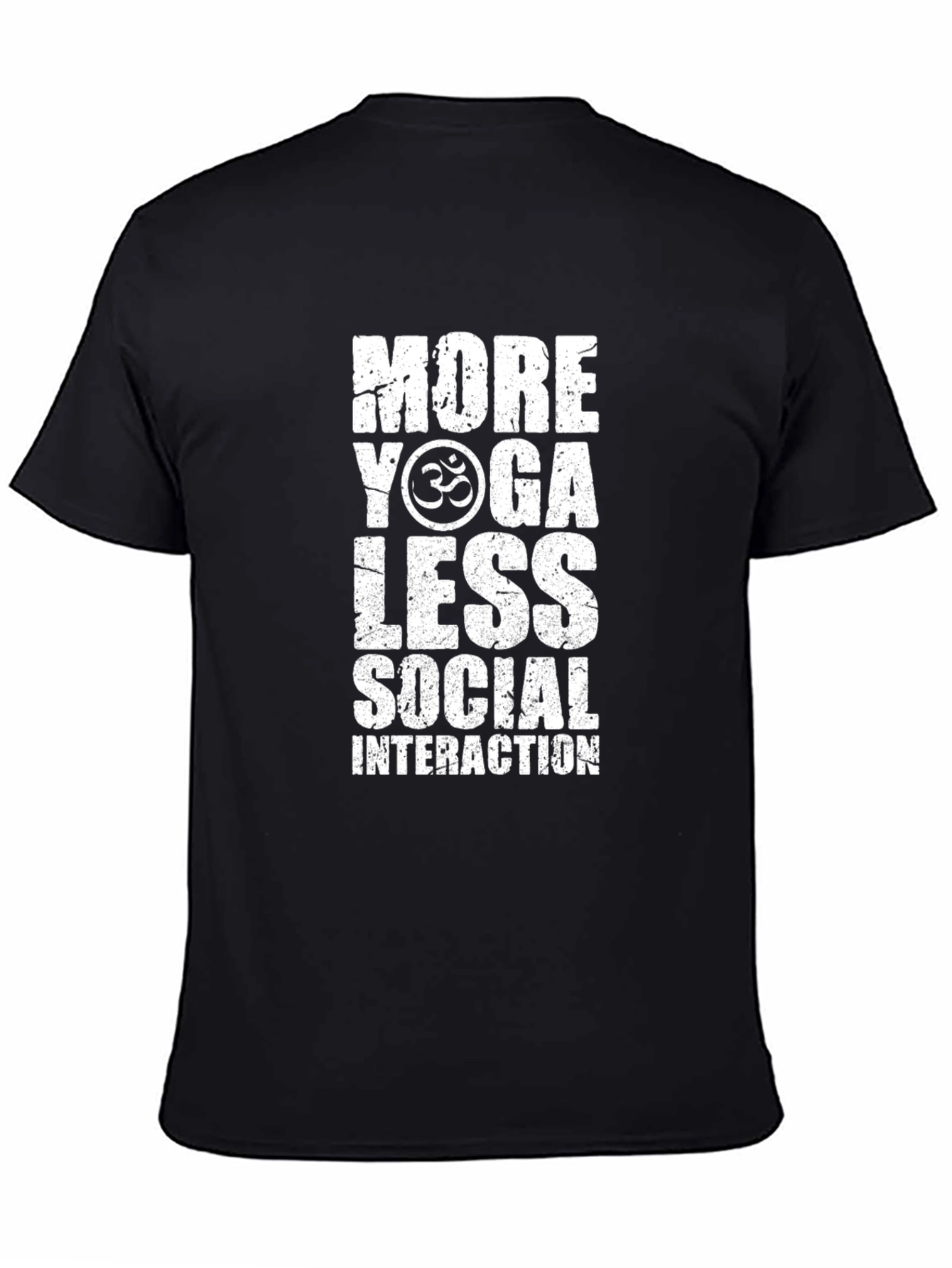 More Yoga Less Social Interaction Graphic T-Shirt