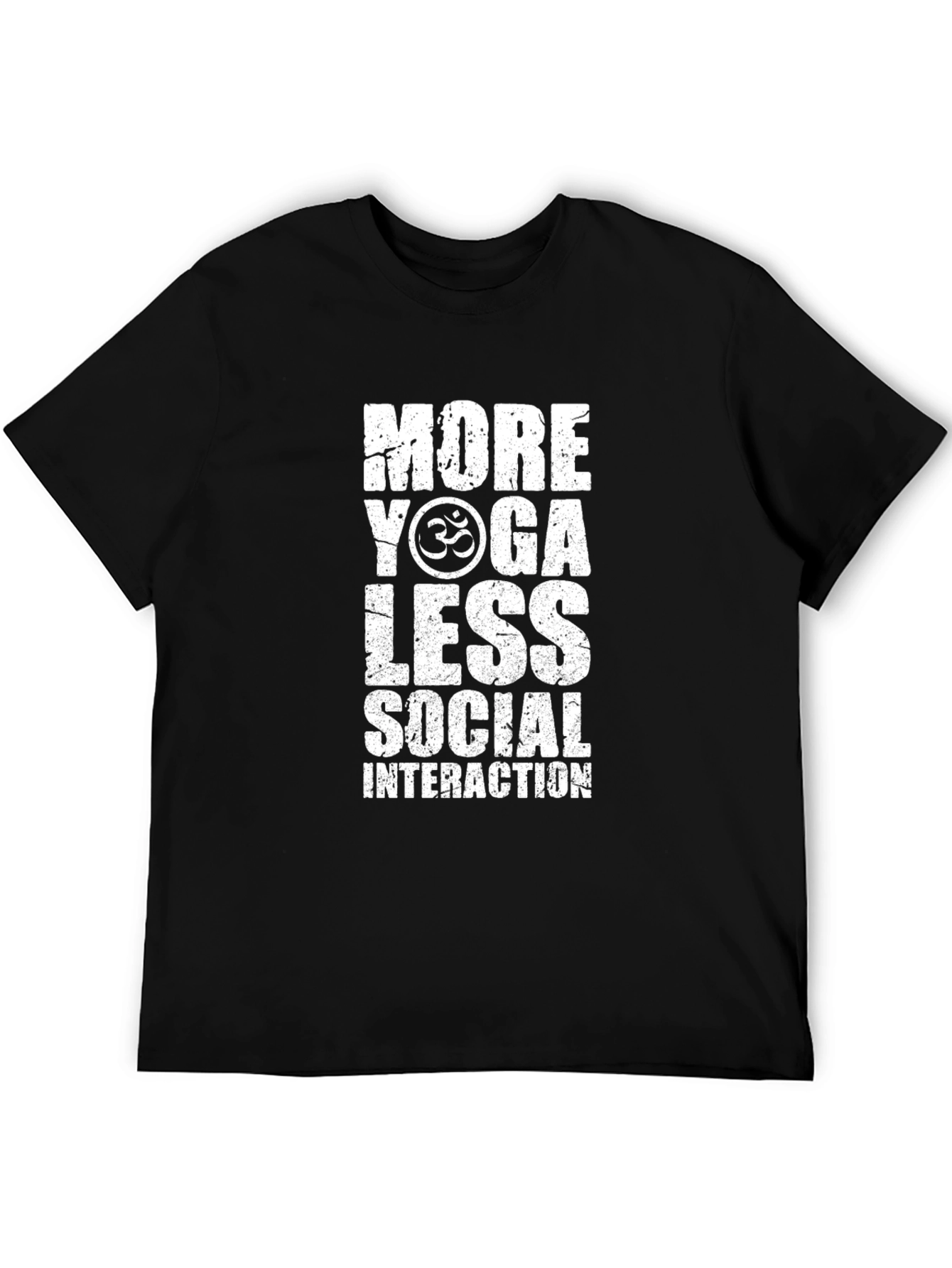 More Yoga Less Social Interaction Graphic T-Shirt