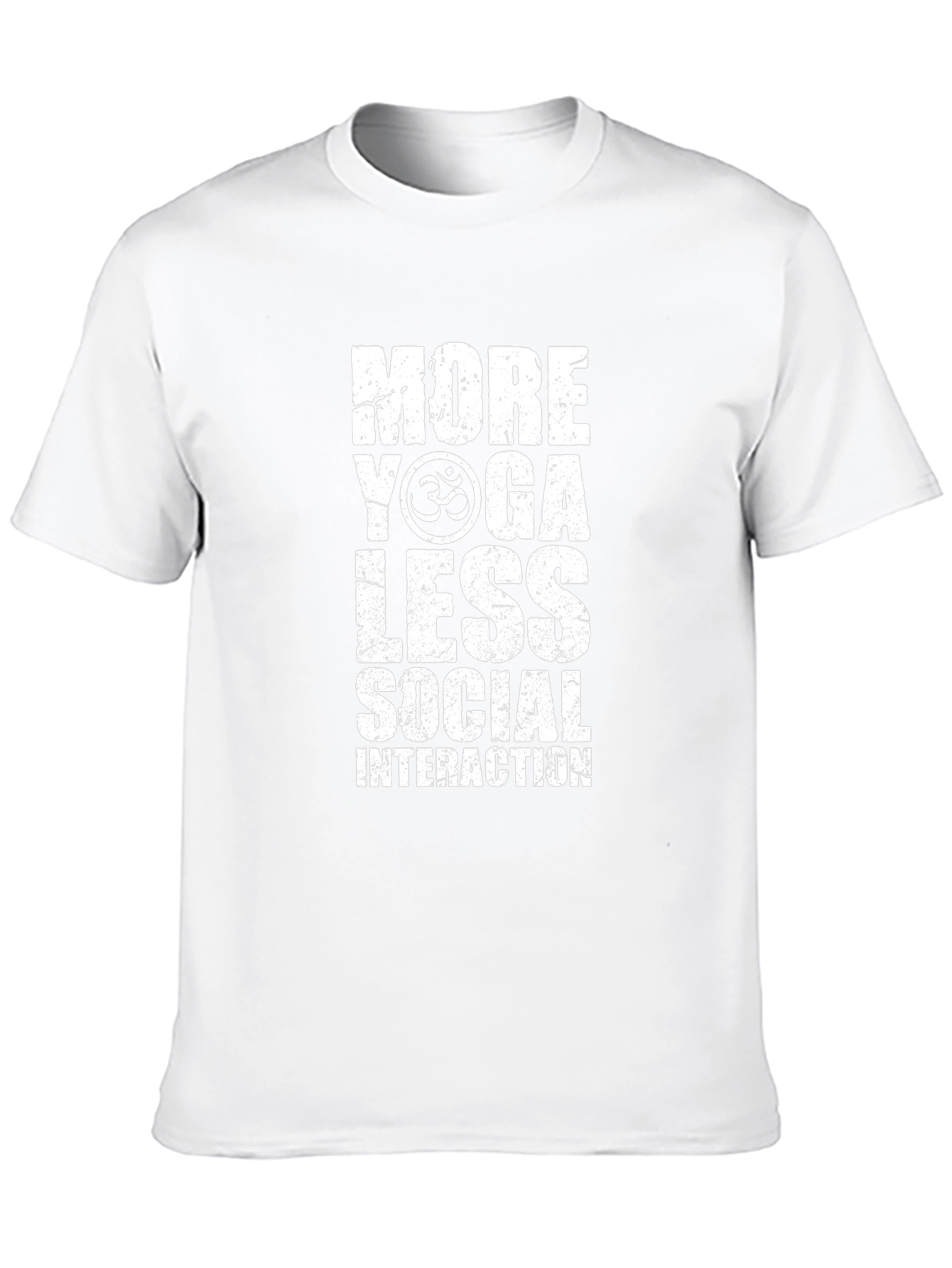 More Yoga Less Social Interaction Graphic T-Shirt