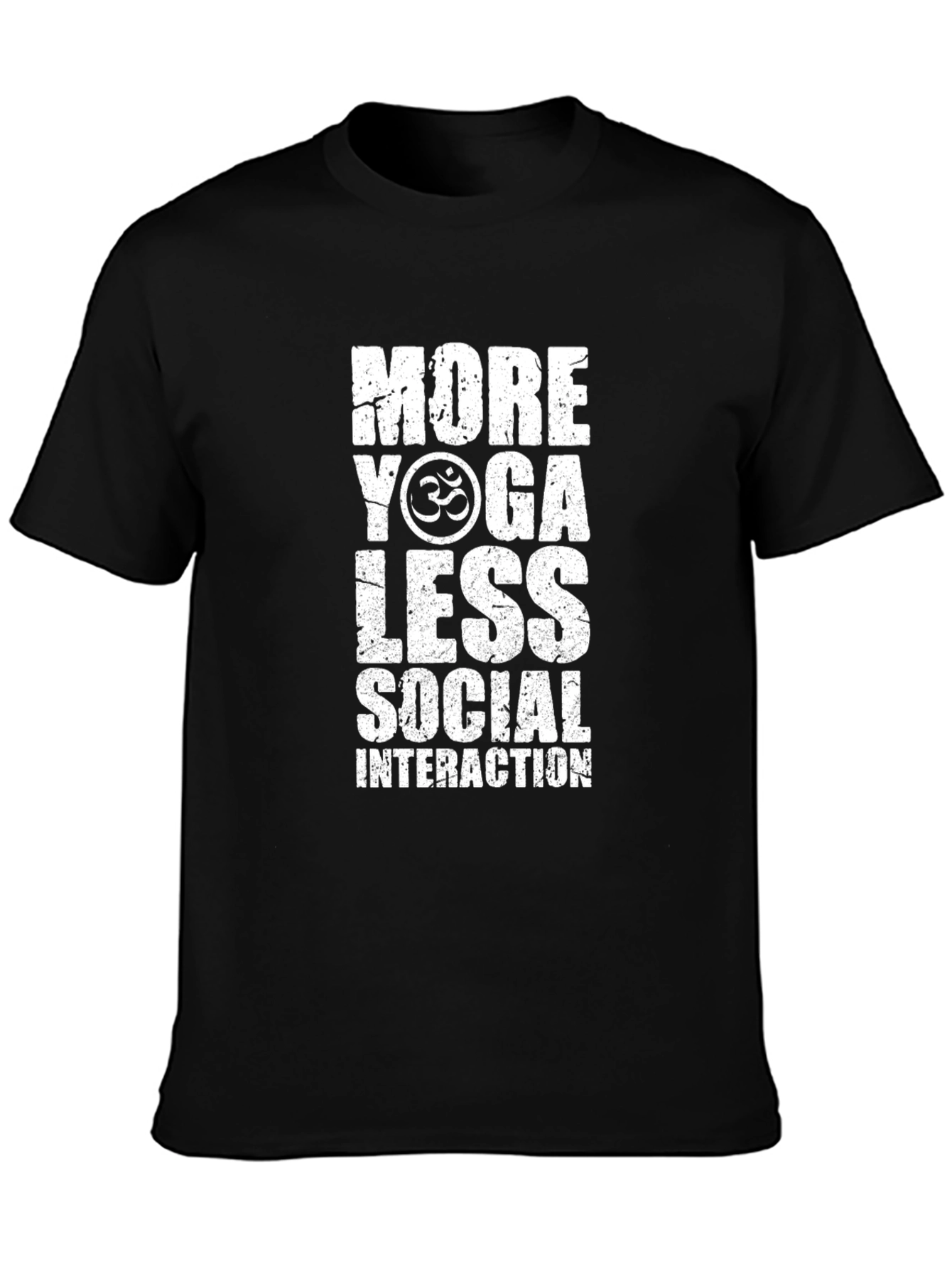 More Yoga Less Social Interaction Graphic T-Shirt
