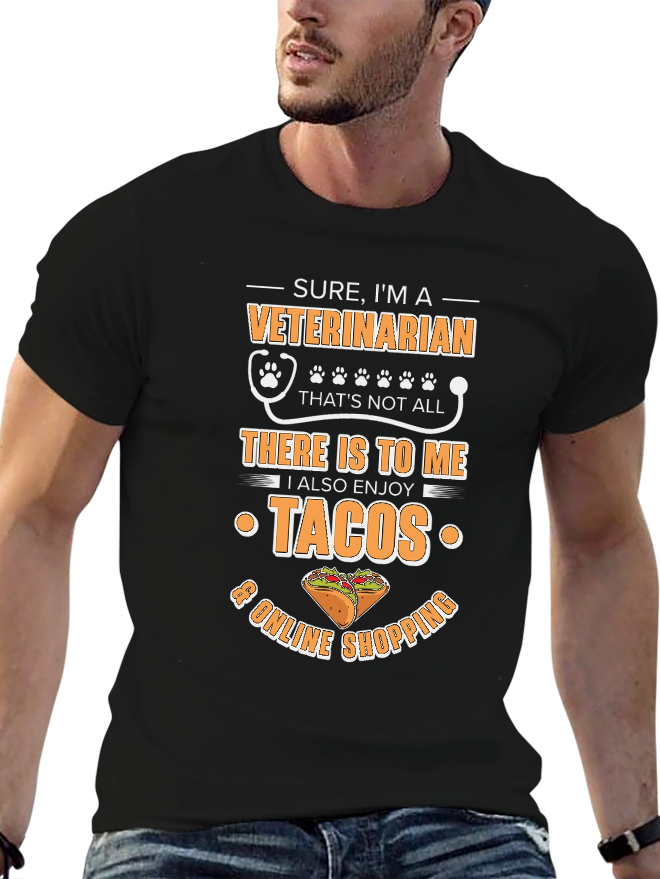 Veterinarian Taco & Online Shopping T-Shirt