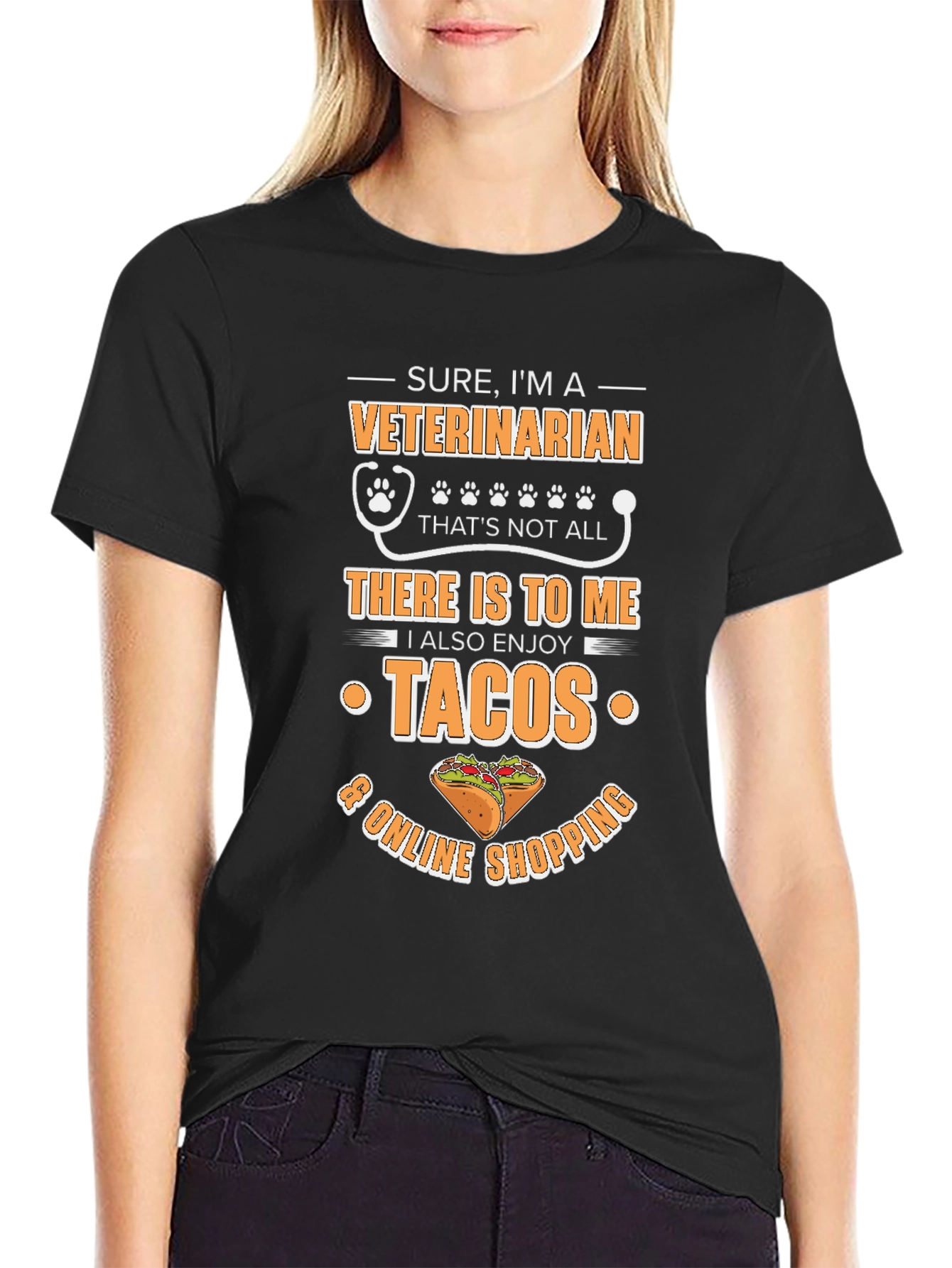 Veterinarian Taco & Online Shopping T-Shirt