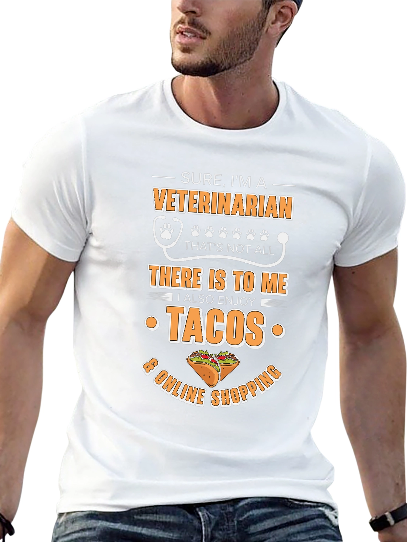 Veterinarian Taco & Online Shopping T-Shirt