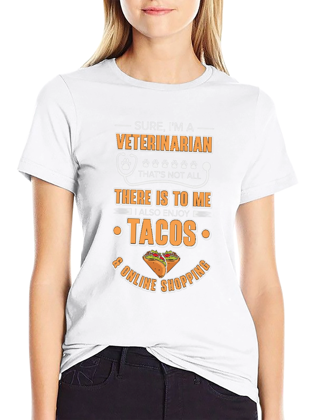 Veterinarian Taco & Online Shopping T-Shirt