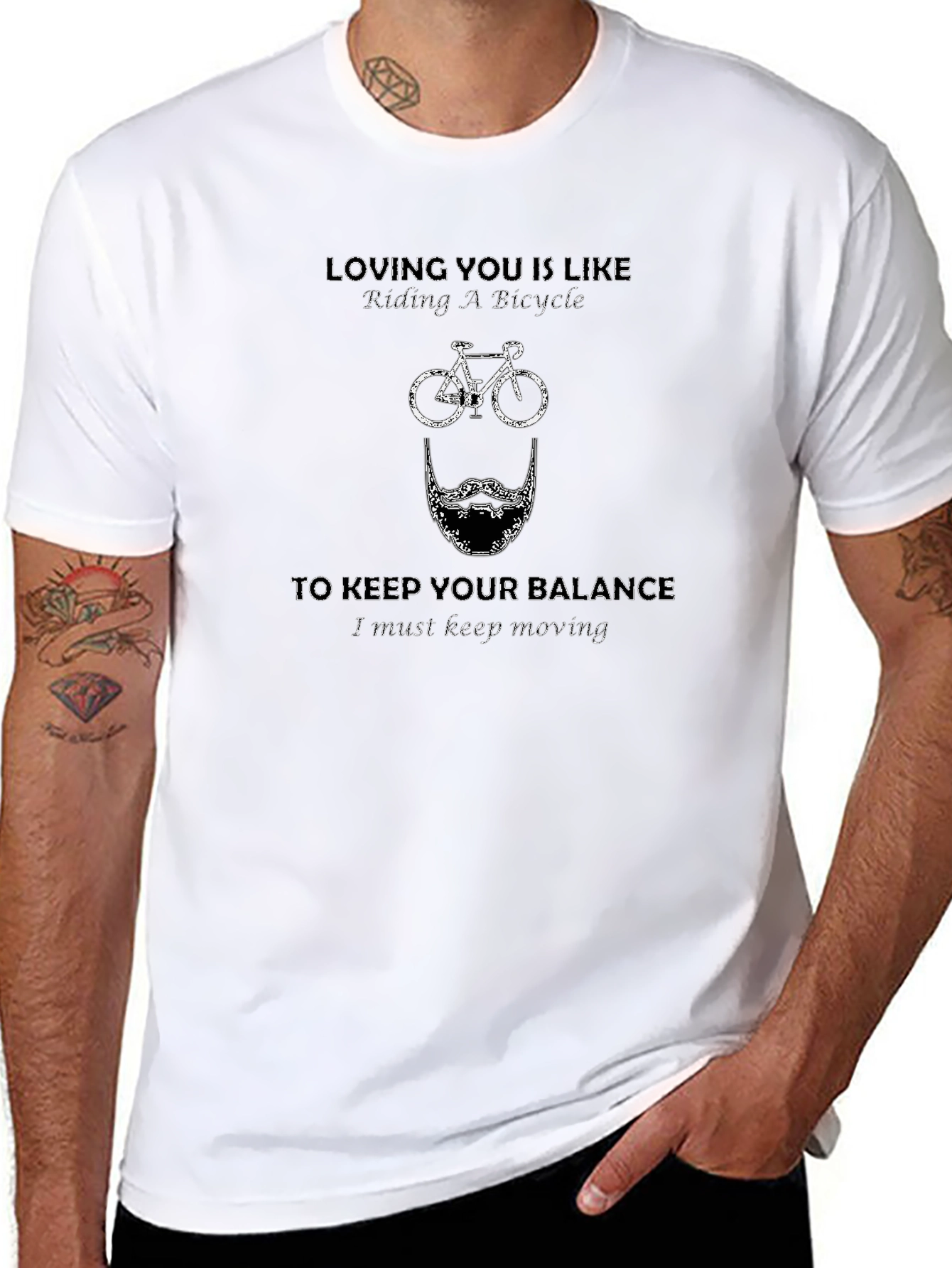 Riding A Bicycle Graphic T-Shirt - Unisex