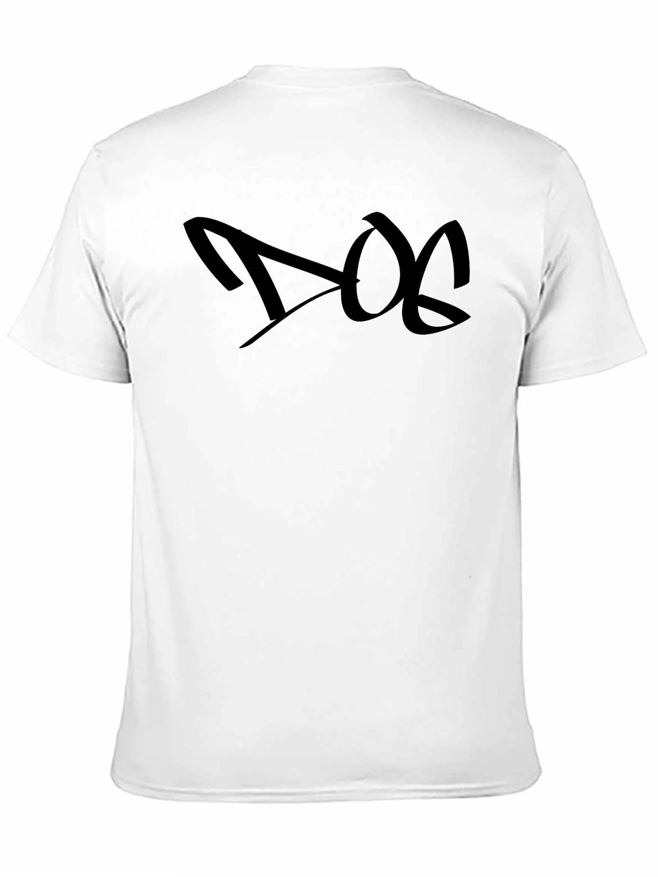 Dog Graphic Tee - Black Casual T-Shirt