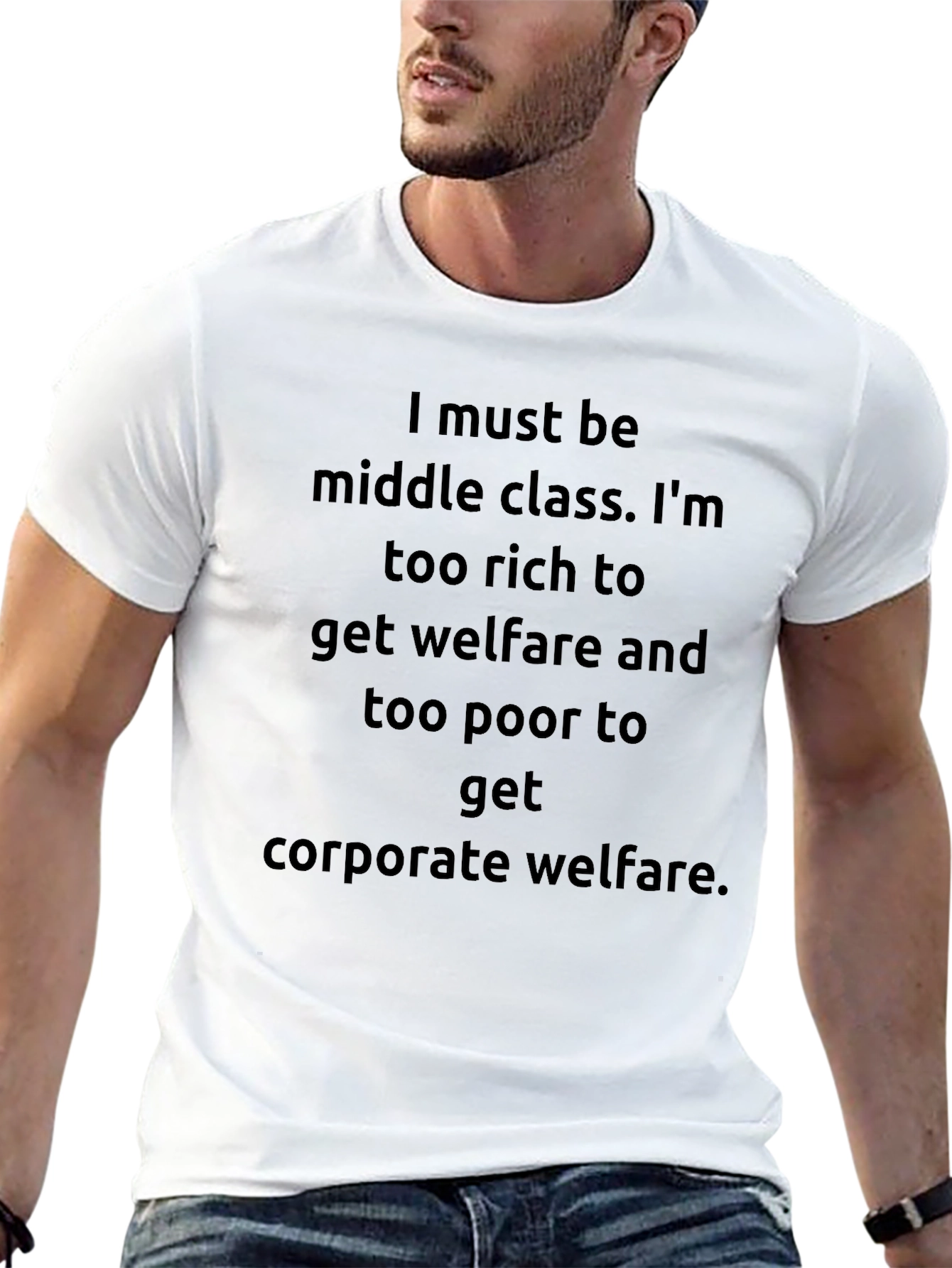 Middle Class Humor Graphic T-Shirt