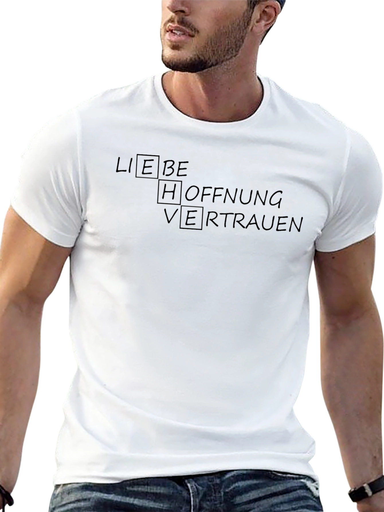 Liebe Hoffnung Vertrauen Black T-Shirt