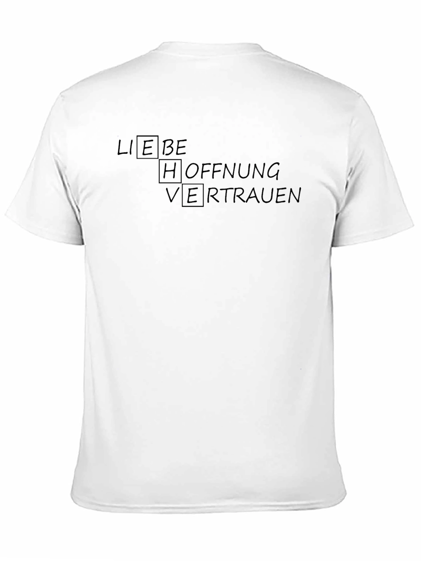 Liebe Hoffnung Vertrauen Black T-Shirt