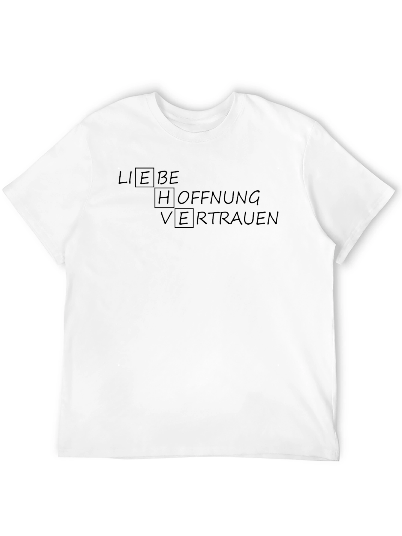 Liebe Hoffnung Vertrauen Black T-Shirt