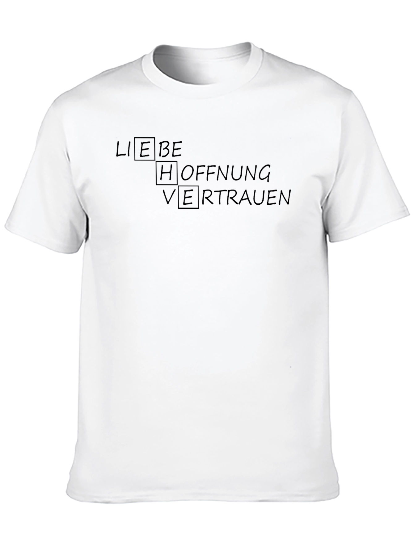 Liebe Hoffnung Vertrauen Black T-Shirt