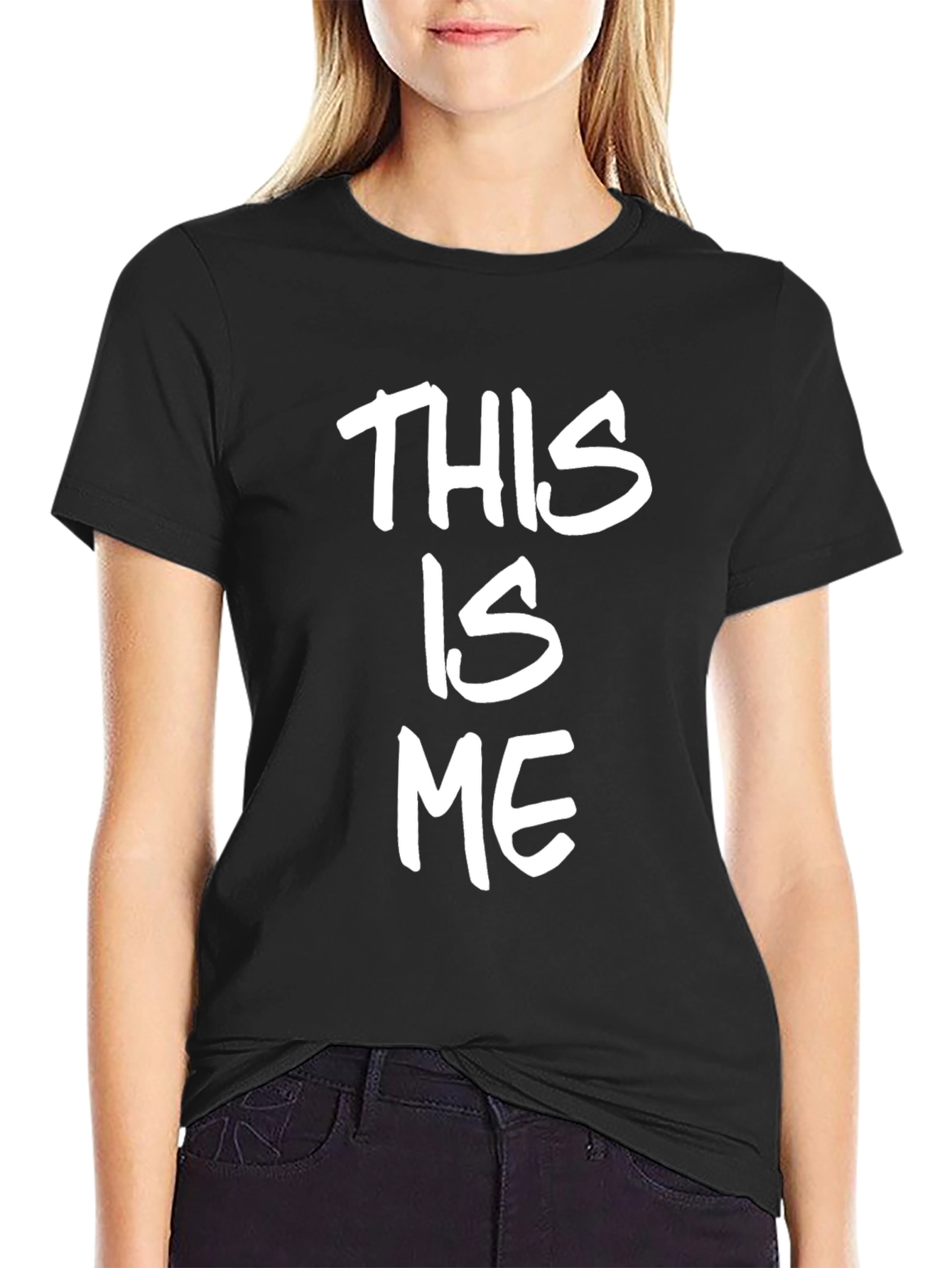 This Is Me Black Crew Neck T-Shirt