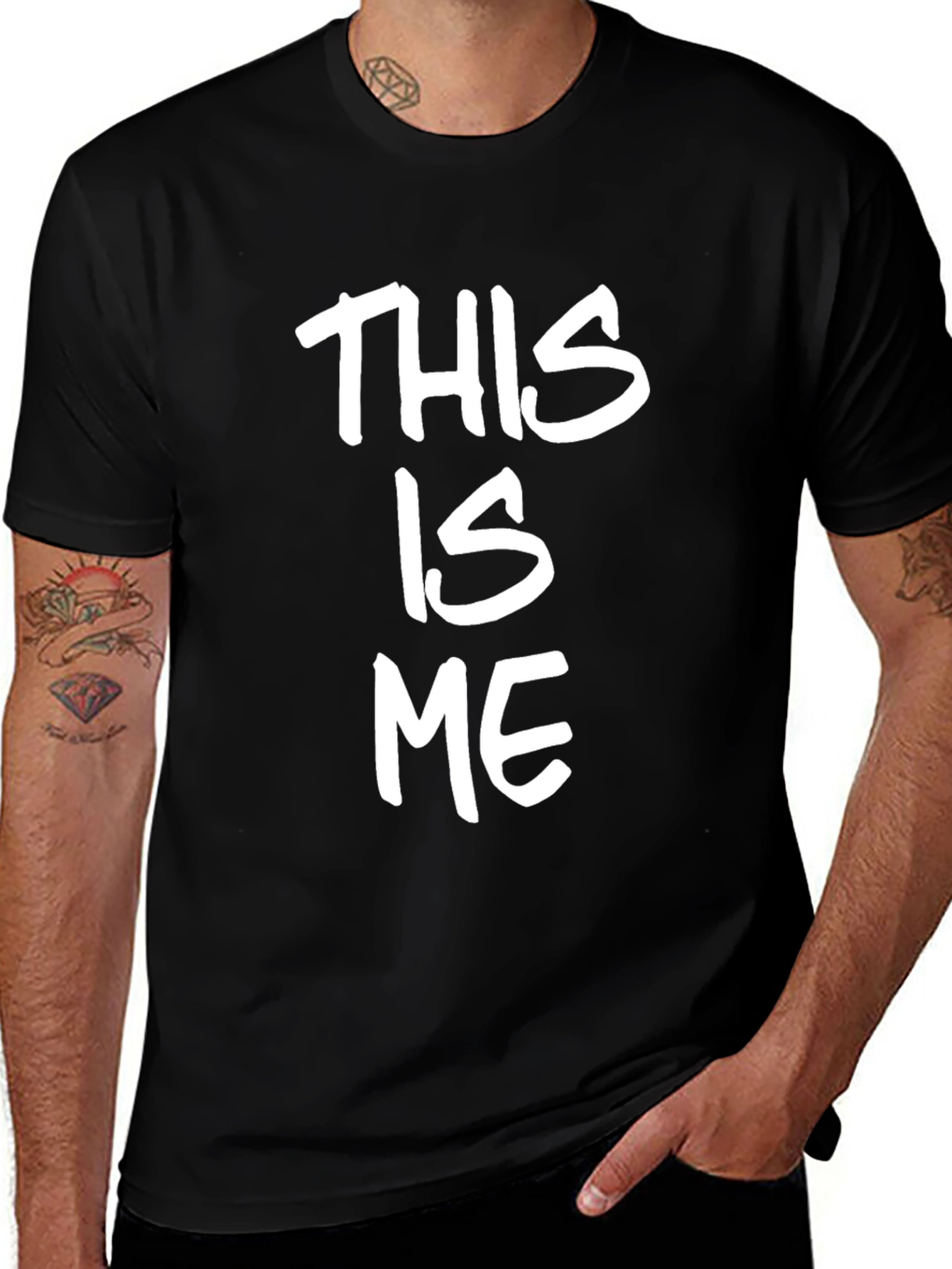 This Is Me Black Crew Neck T-Shirt