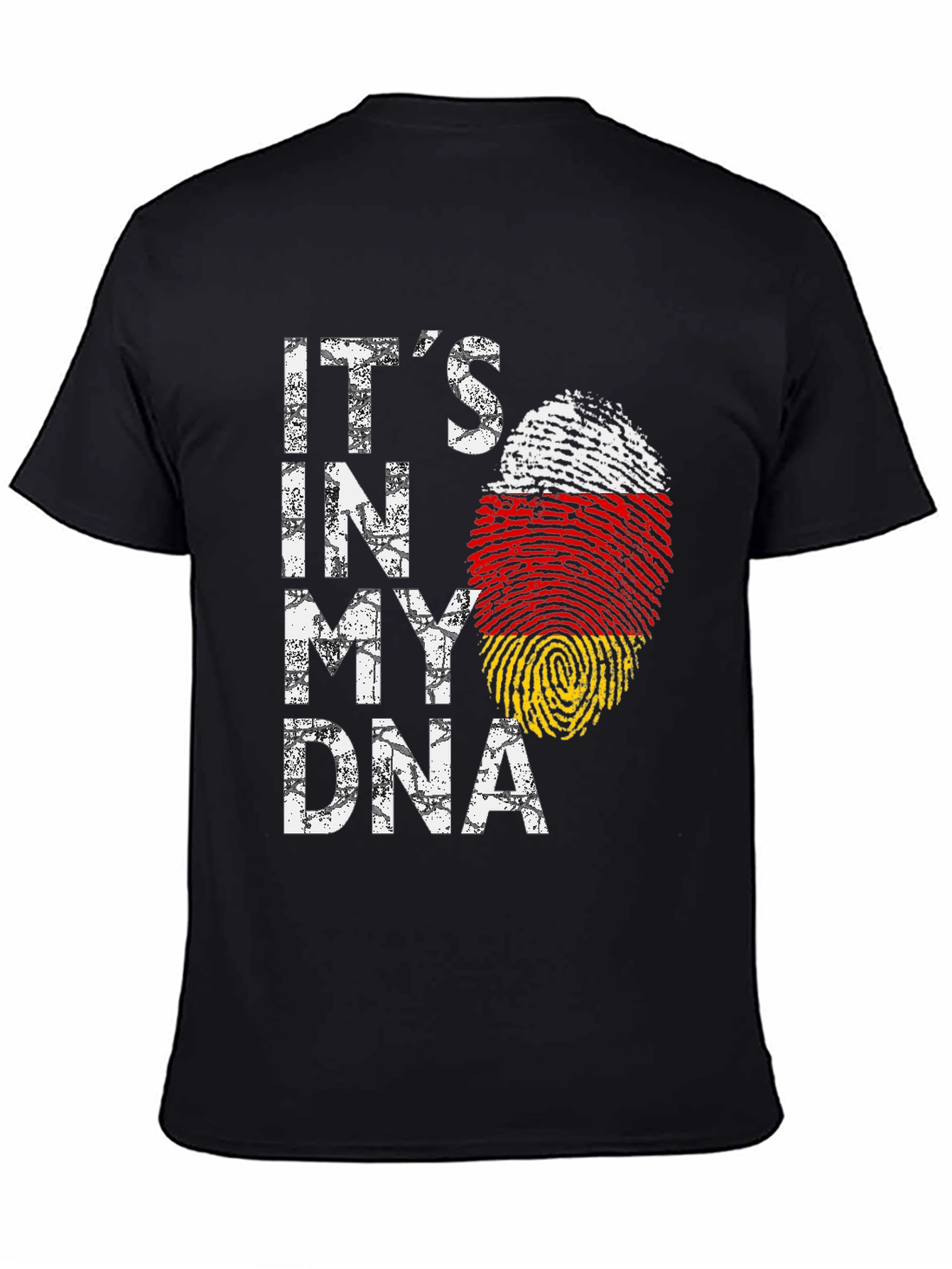 Its In My DNA - German Flag Fingerprint T-Shirt