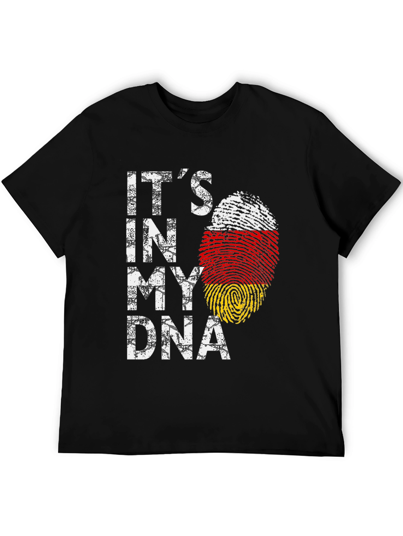 Its In My DNA - German Flag Fingerprint T-Shirt