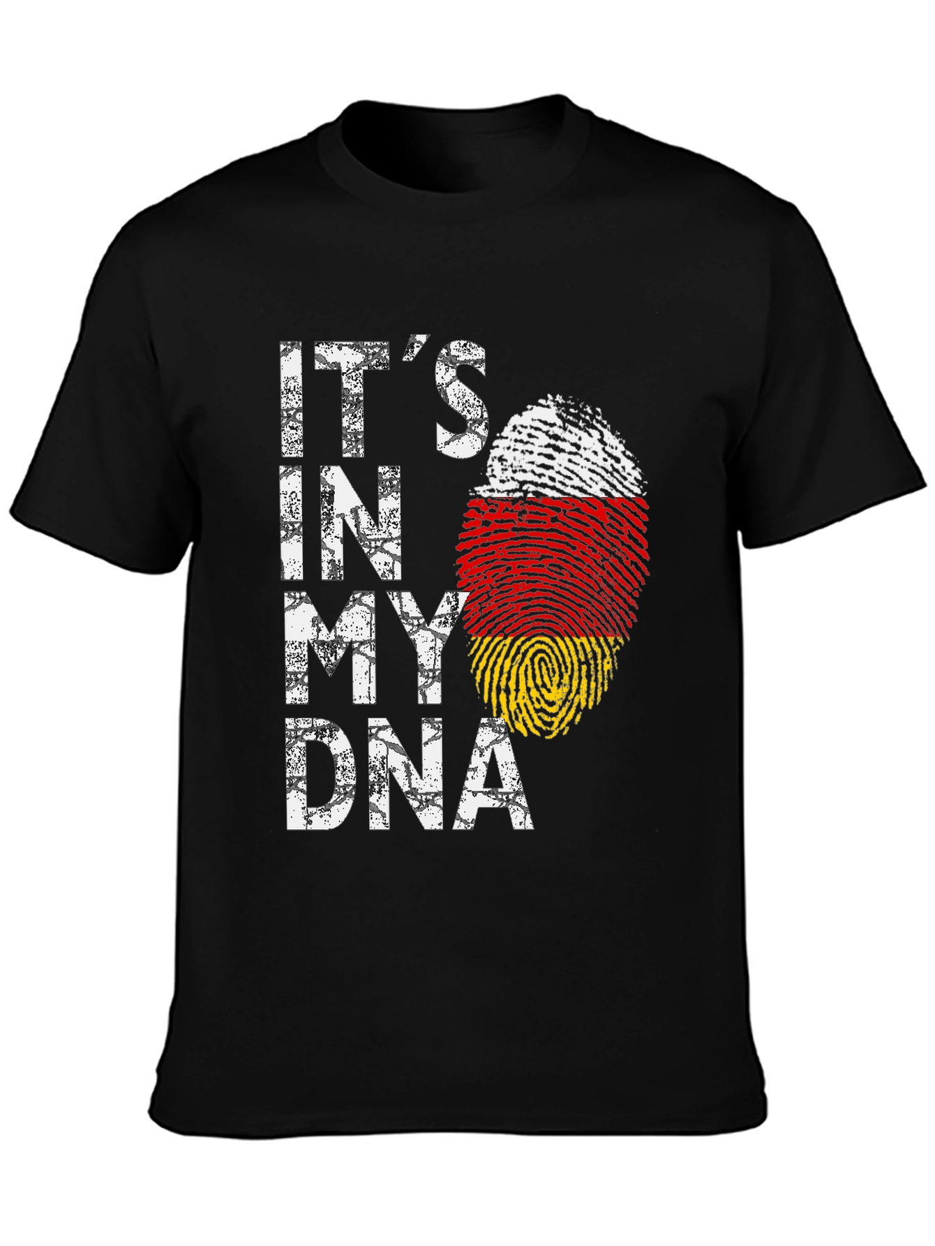 Its In My DNA - German Flag Fingerprint T-Shirt
