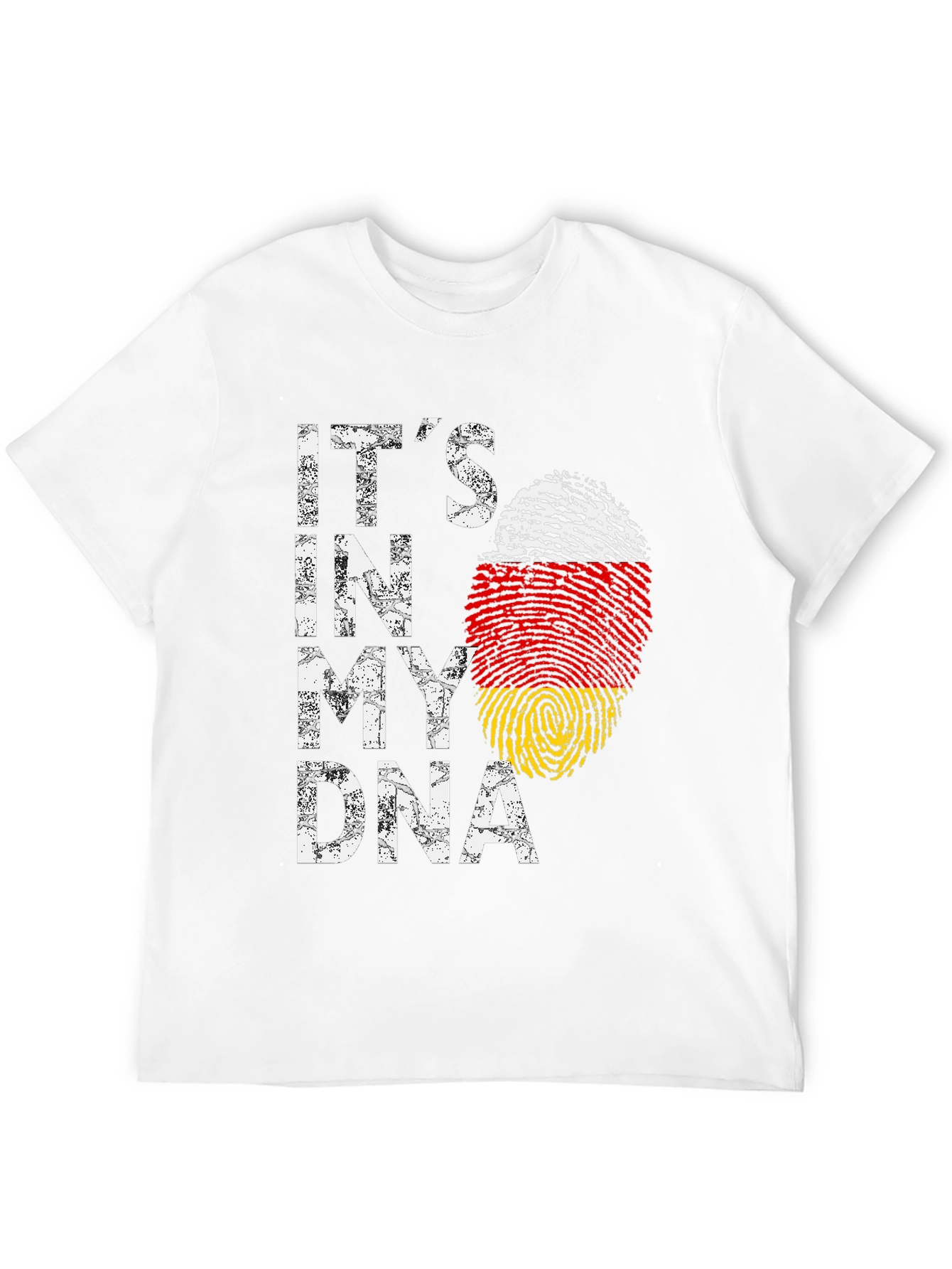 Its In My DNA - German Flag Fingerprint T-Shirt