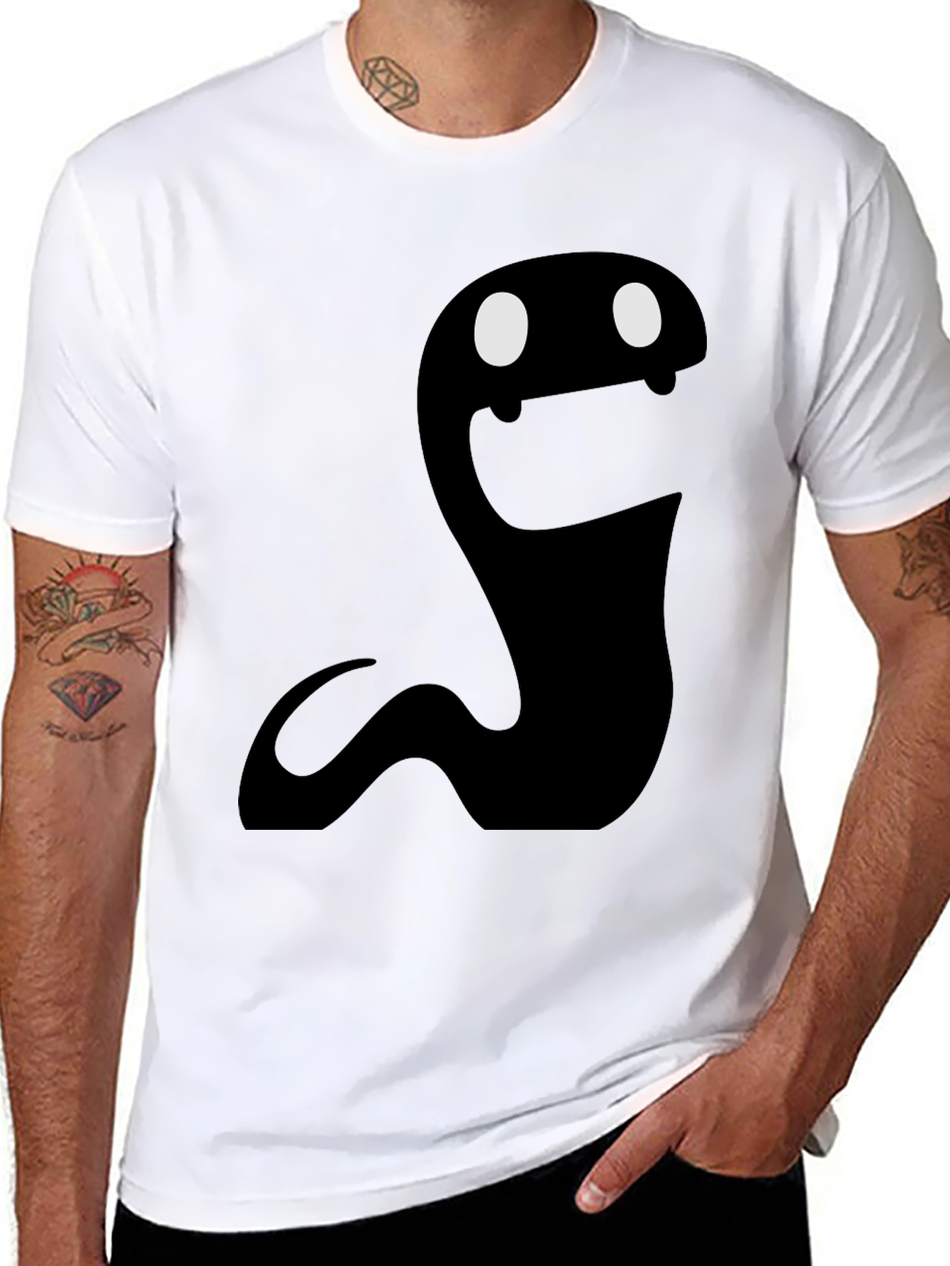Spooky Snake Graphic Tee - Unique Halloween T-Shirt