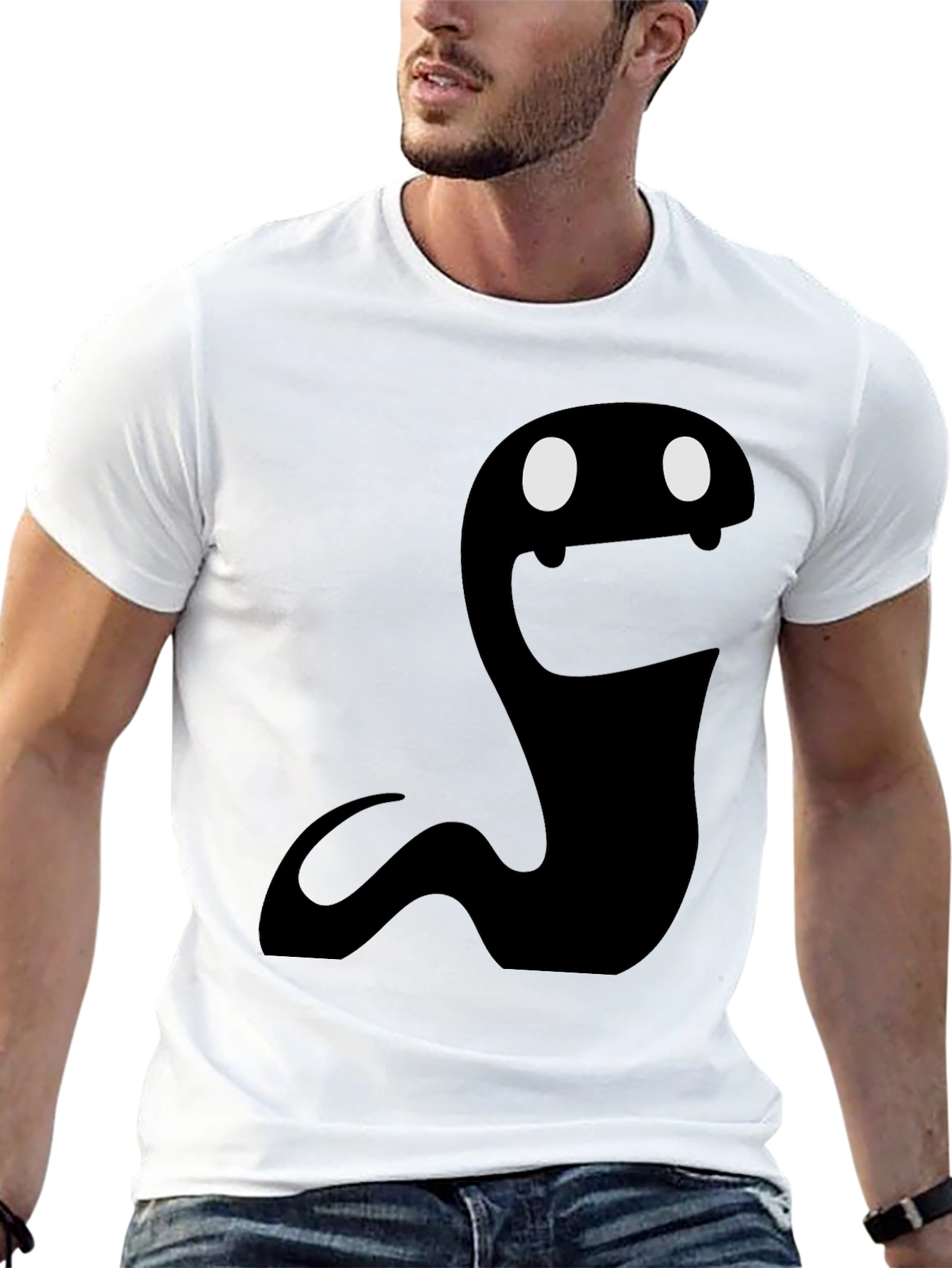 Spooky Snake Graphic Tee - Unique Halloween T-Shirt