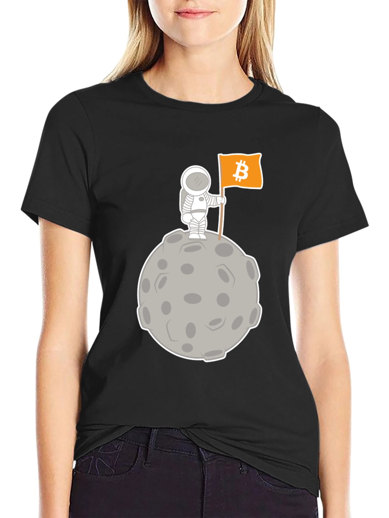 Bitcoin Astronaut T-Shirt - Crypto To The Moon!