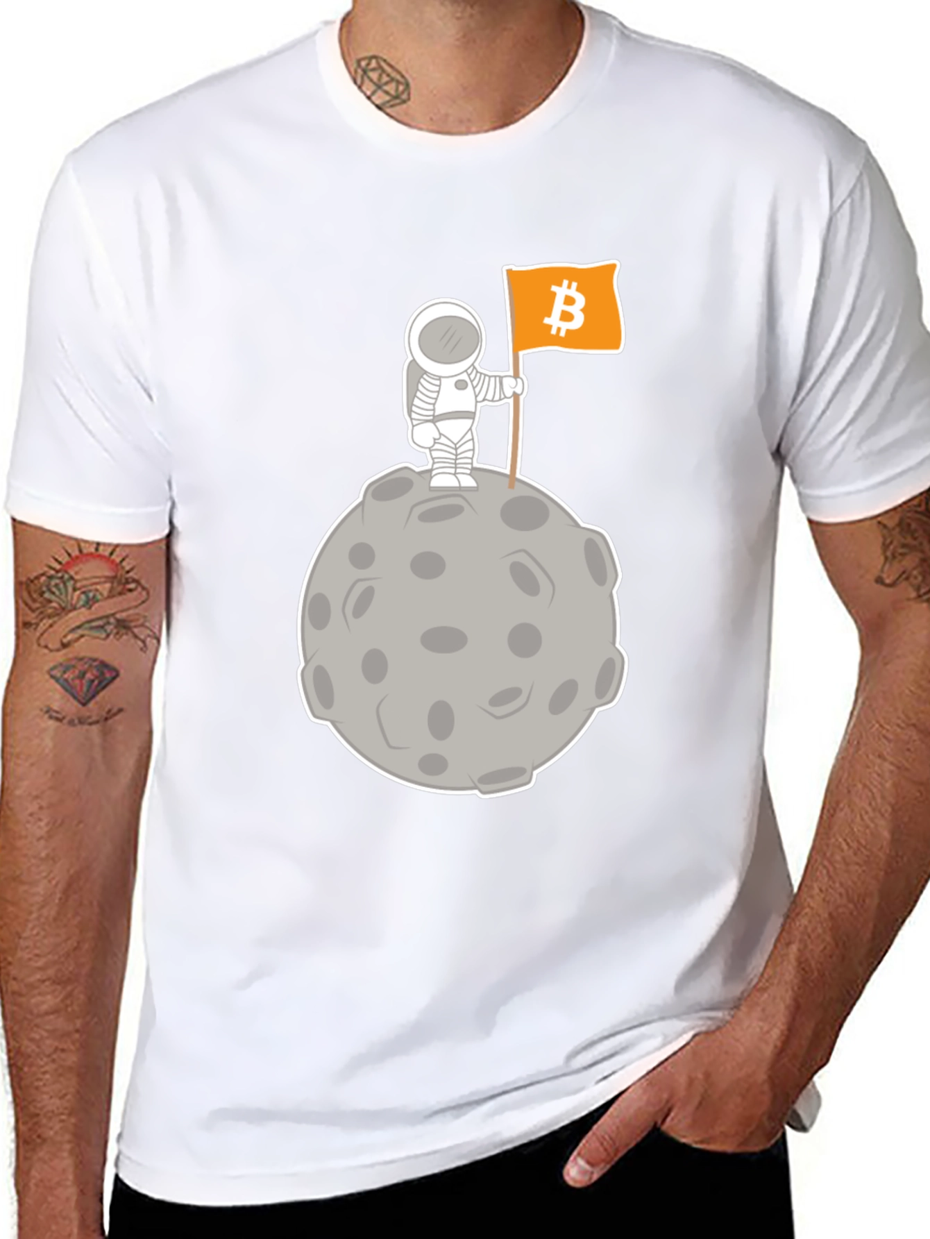 Bitcoin Astronaut T-Shirt - Crypto To The Moon!