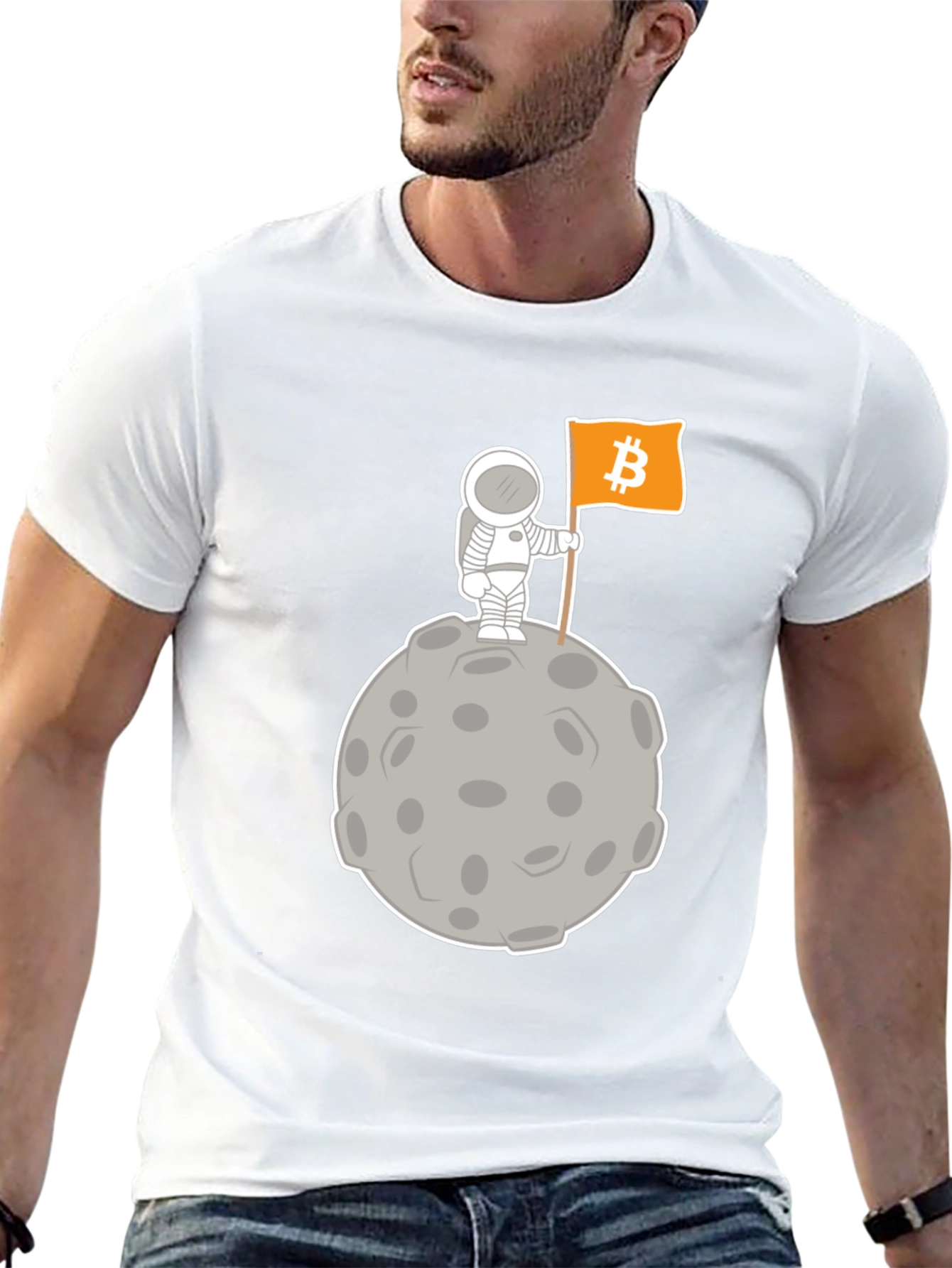 Bitcoin Astronaut T-Shirt - Crypto To The Moon!