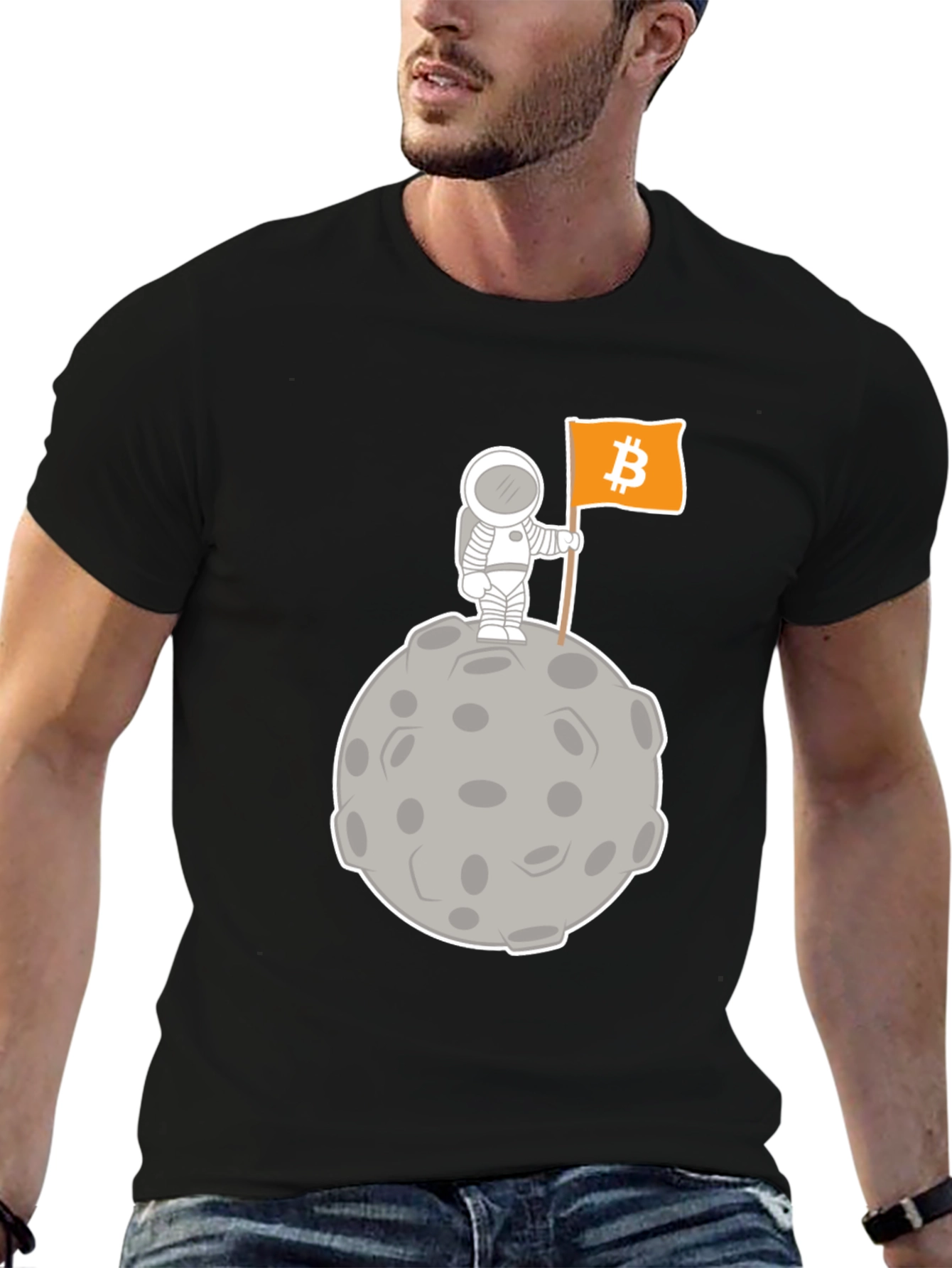 Bitcoin Astronaut T-Shirt - Crypto To The Moon!