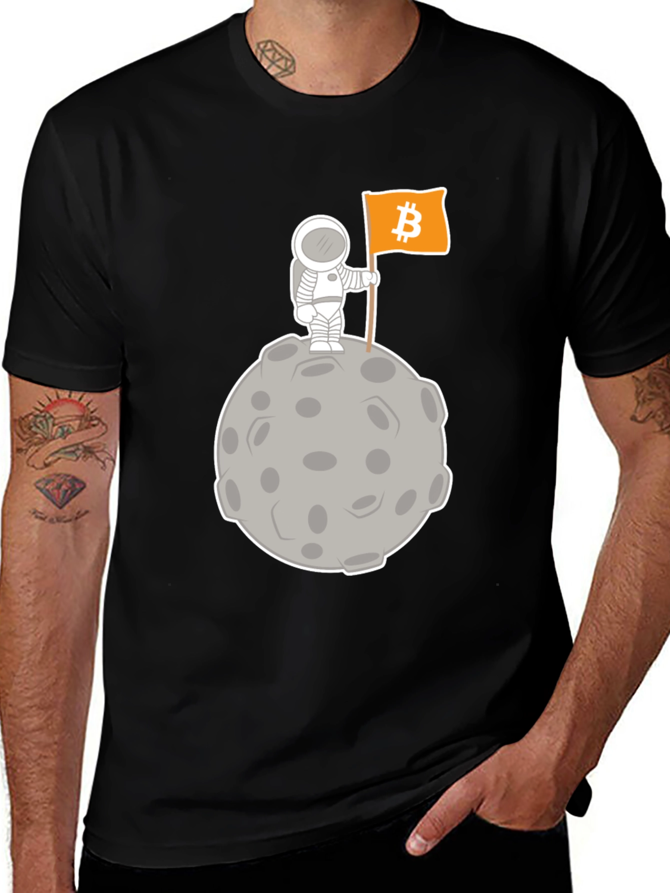 Bitcoin Astronaut T-Shirt - Crypto To The Moon!