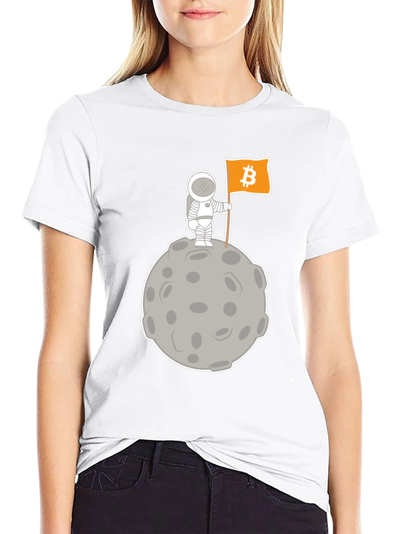 Bitcoin Astronaut T-Shirt - Crypto To The Moon!
