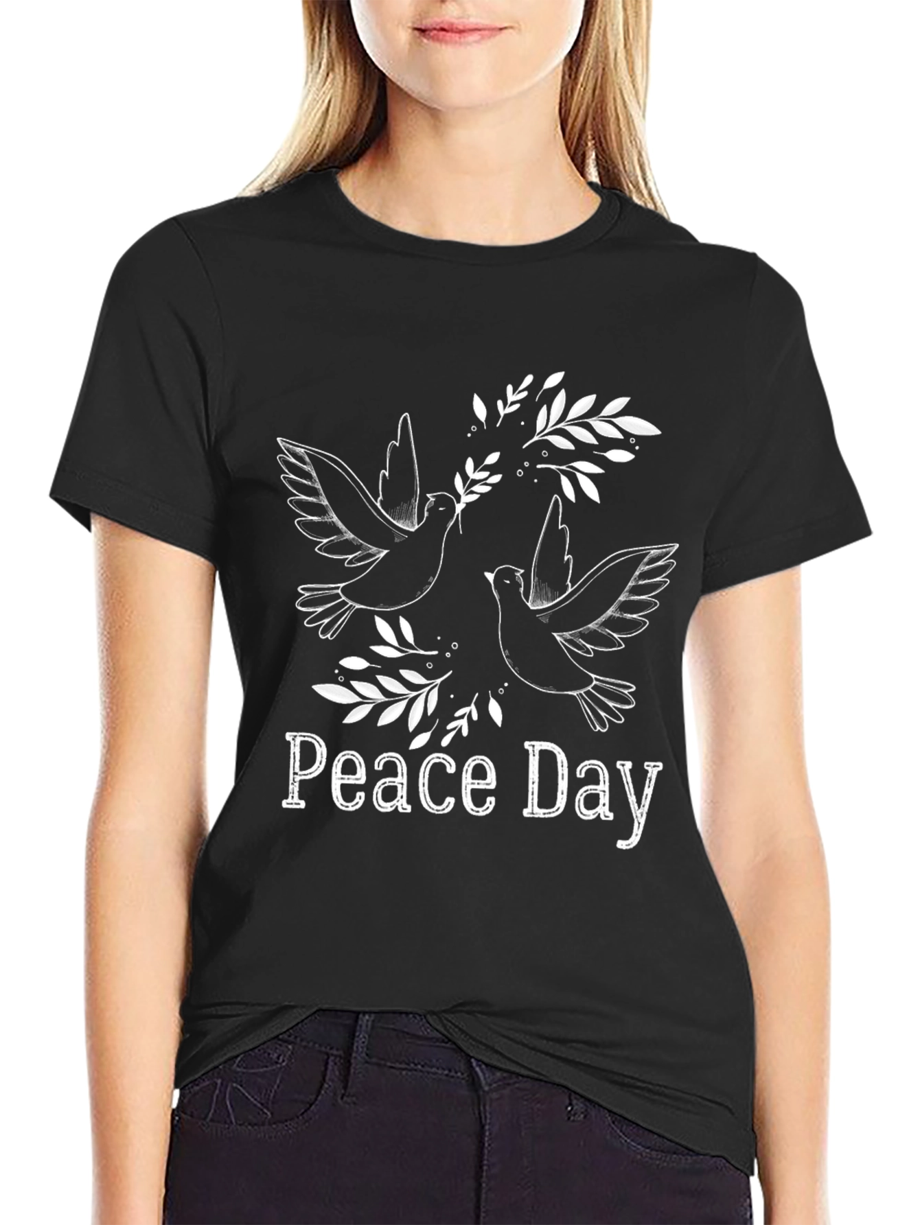 Peace Day Dove Graphic T-Shirt