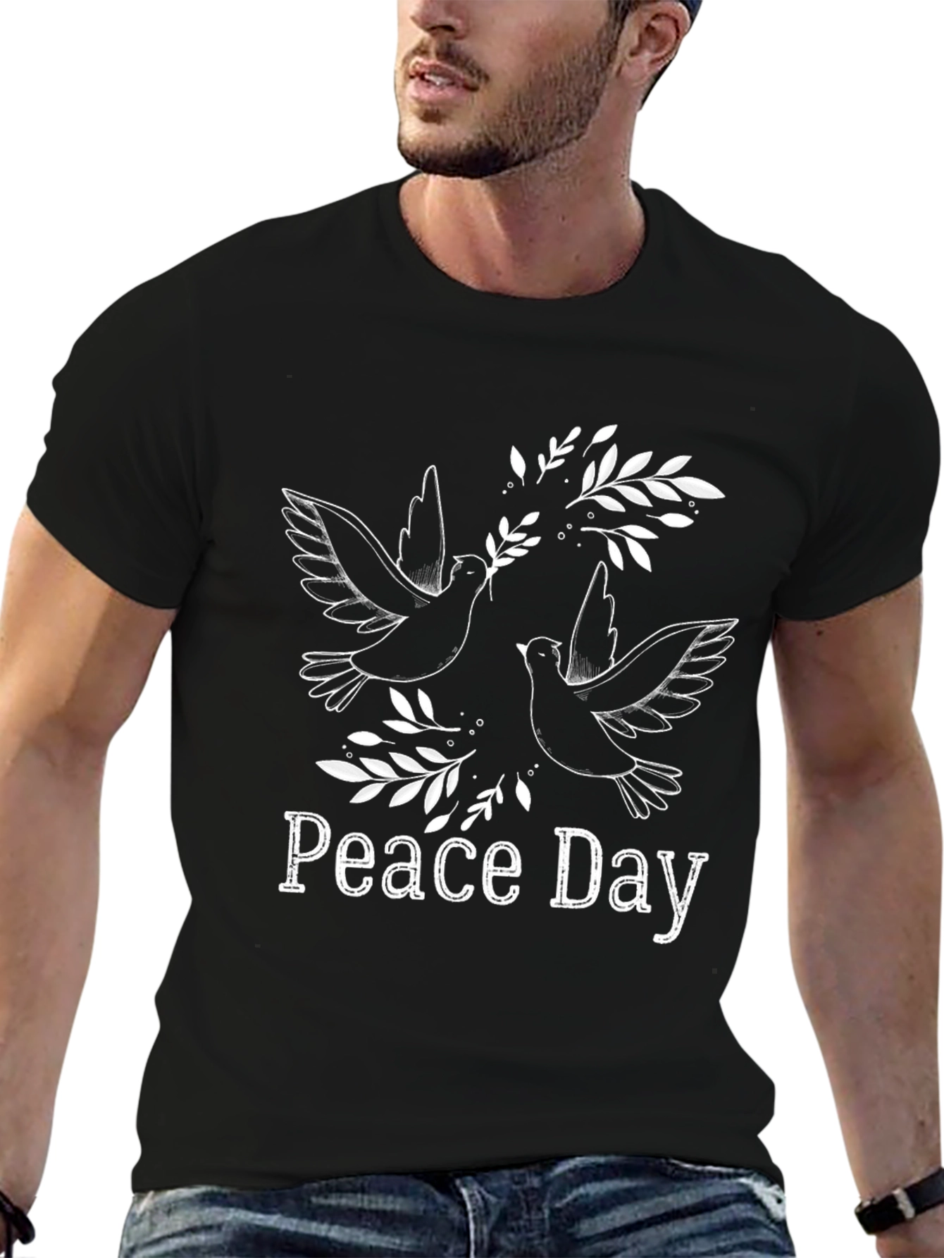 Peace Day Dove Graphic T-Shirt