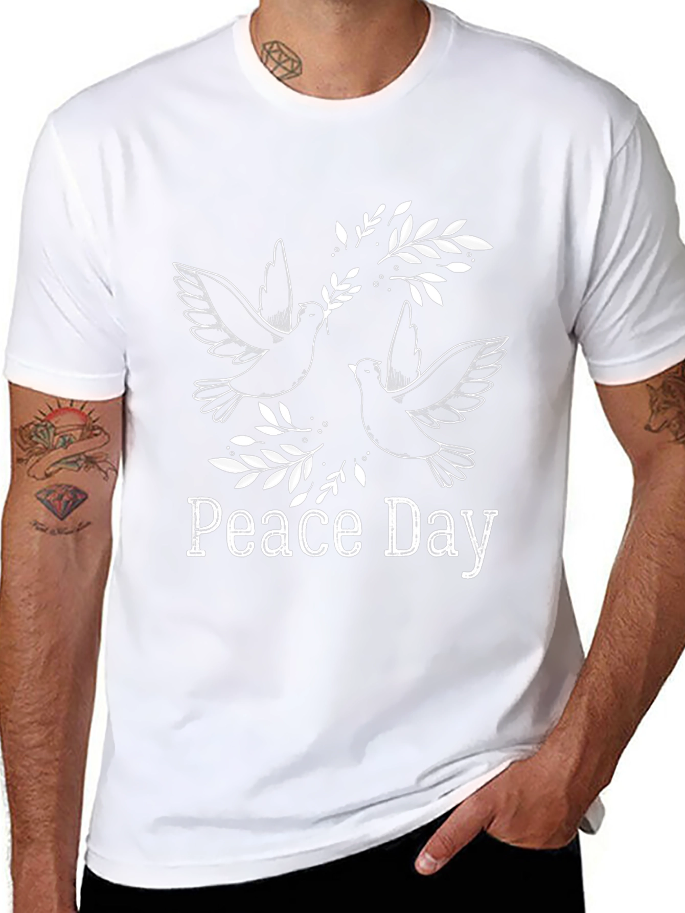 Peace Day Dove Graphic T-Shirt