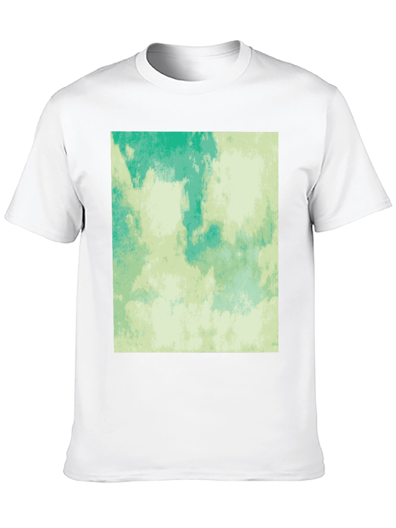 Abstract Aqua Green Graphic Tee