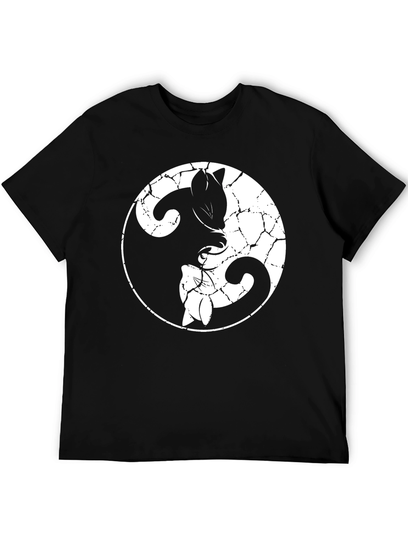 Yin Yang Cats T-Shirt - Balance and Style