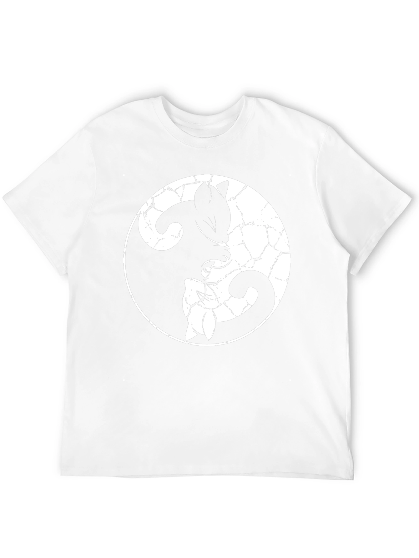 Yin Yang Cats T-Shirt - Balance and Style