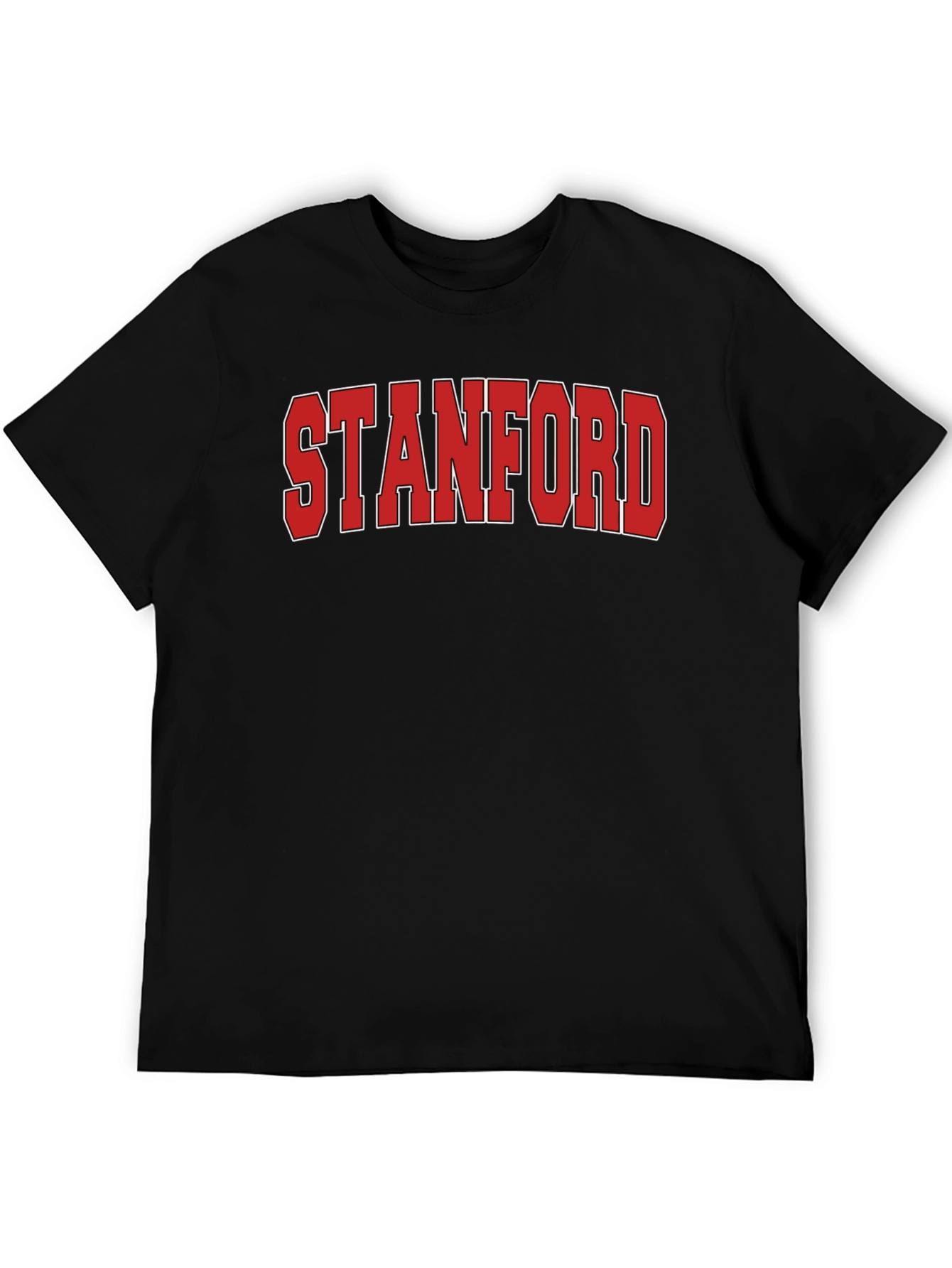 Stanford Graphic Print Black T-Shirt
