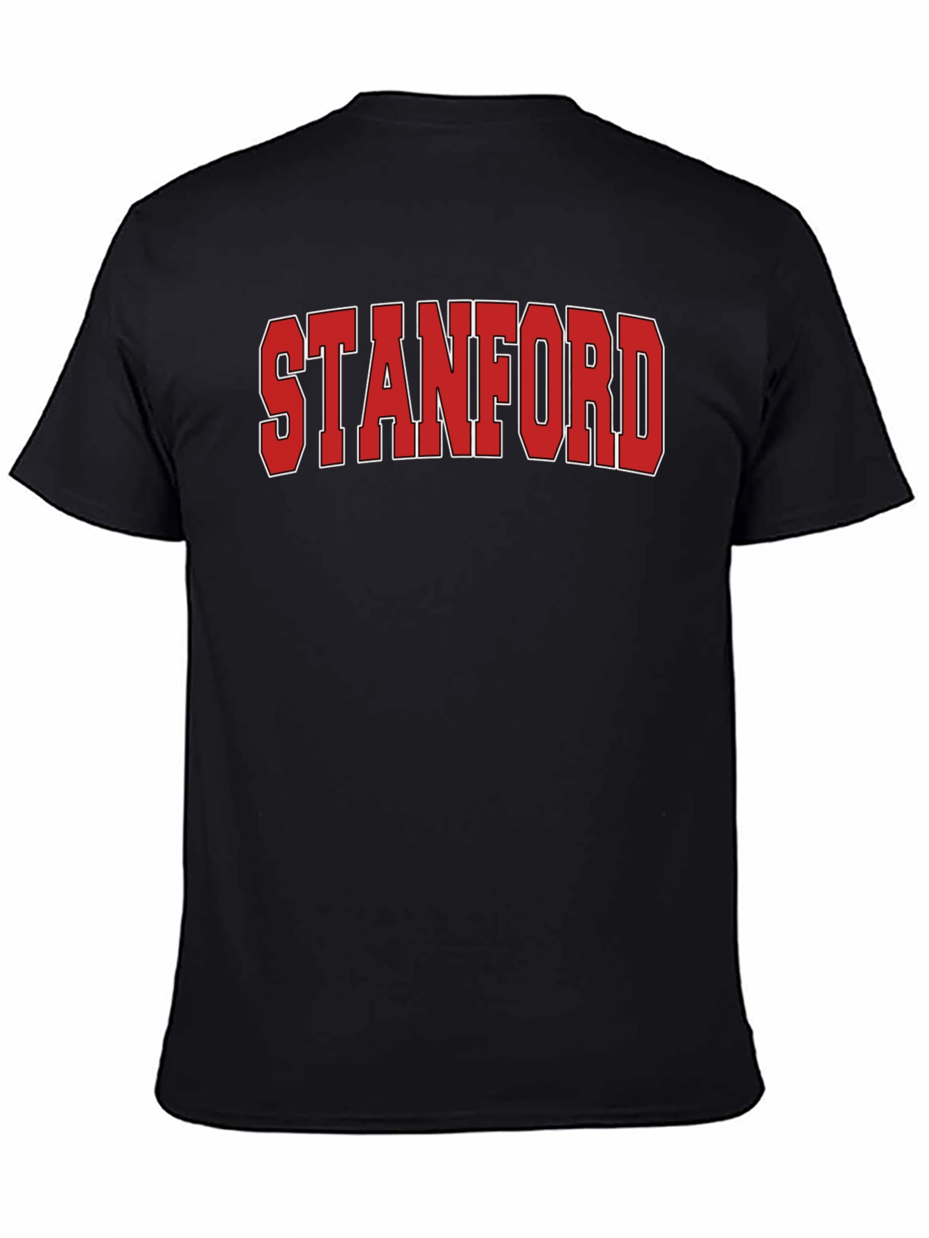 Stanford Graphic Print Black T-Shirt